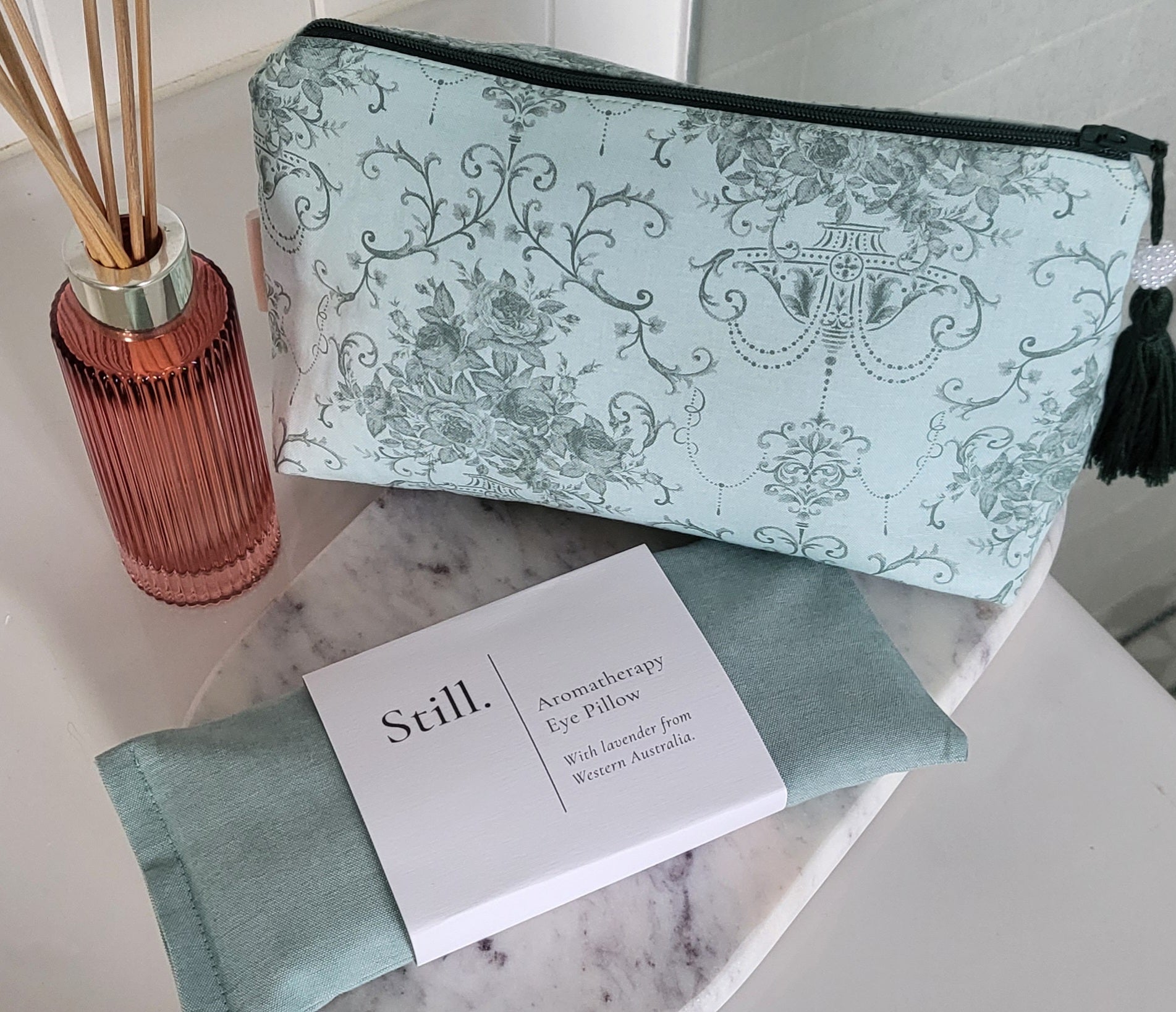 Lavender and Linseed Aromatherapy Eye Pillow | Soft Cotton Relaxing Eye Pillow |