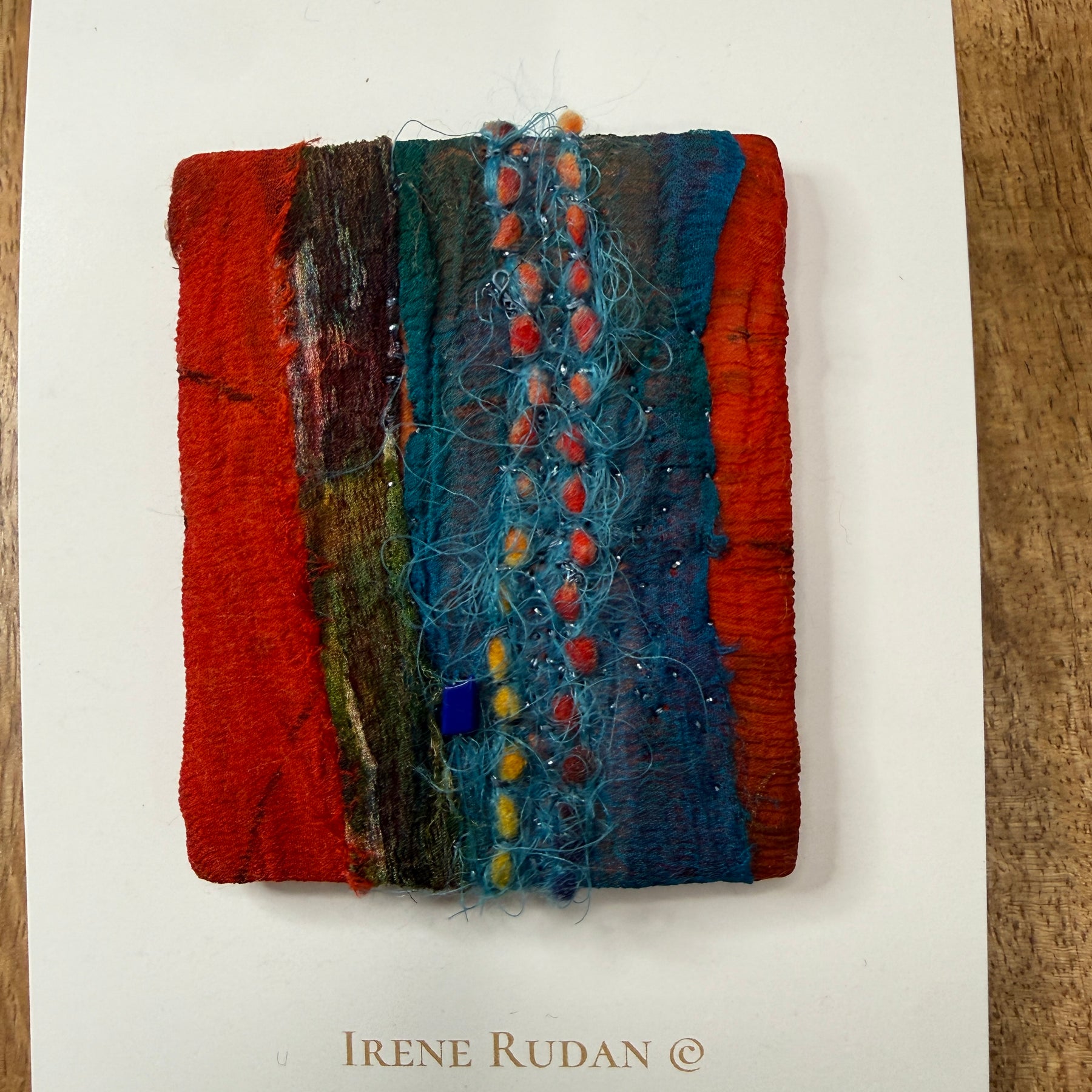 Tracks - A Wearable Art Brooch