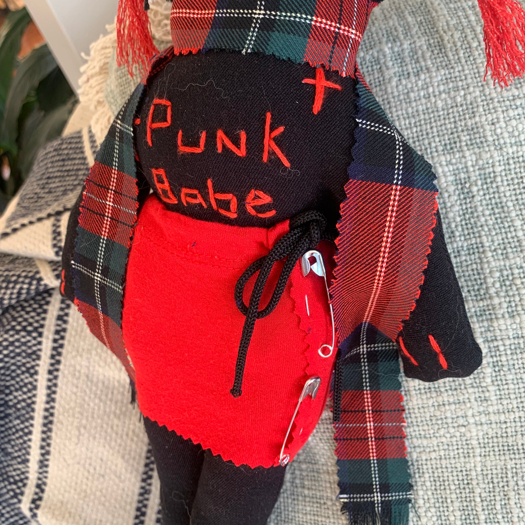 Punk Baby Handmade Recycled Fabric