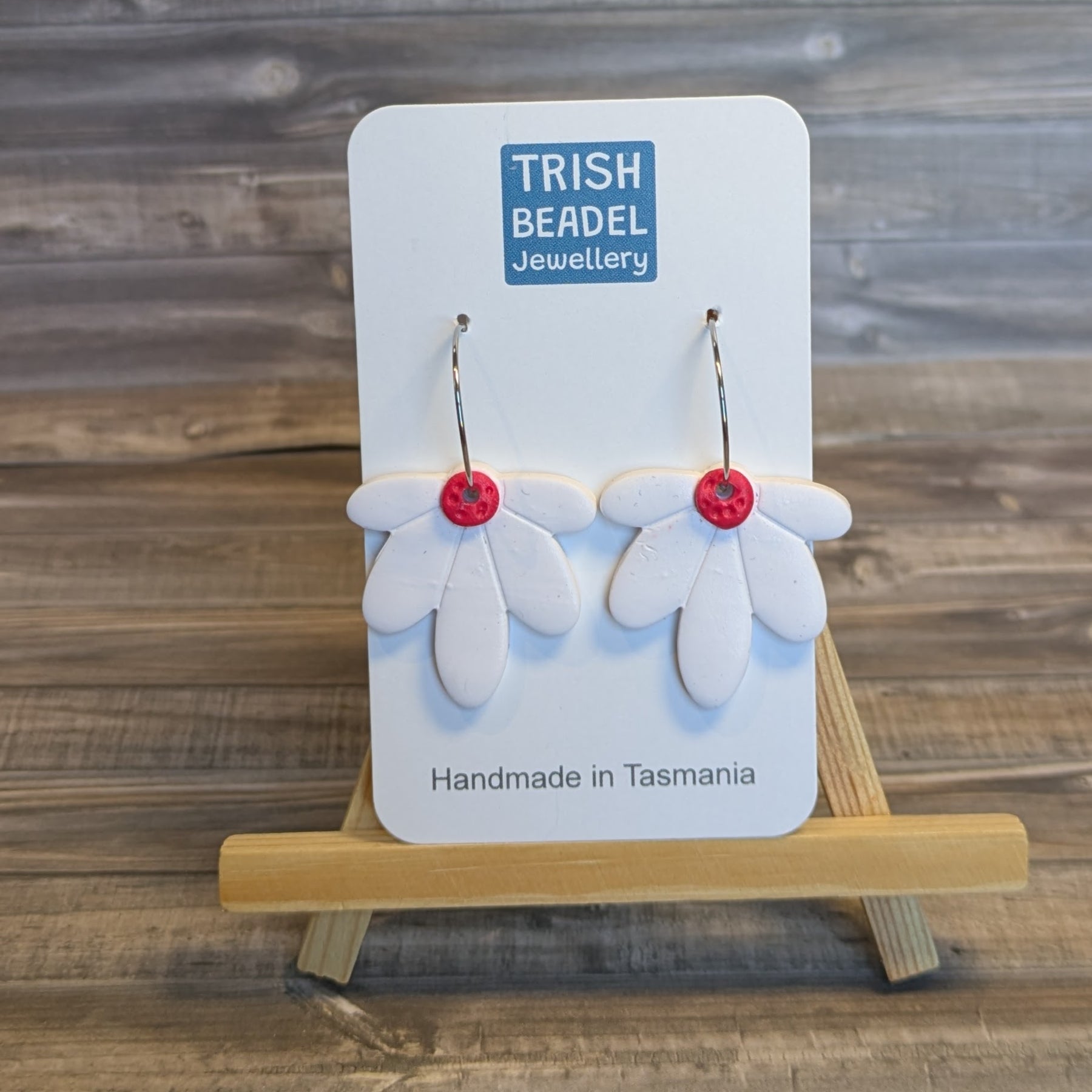 Flower drop earrings