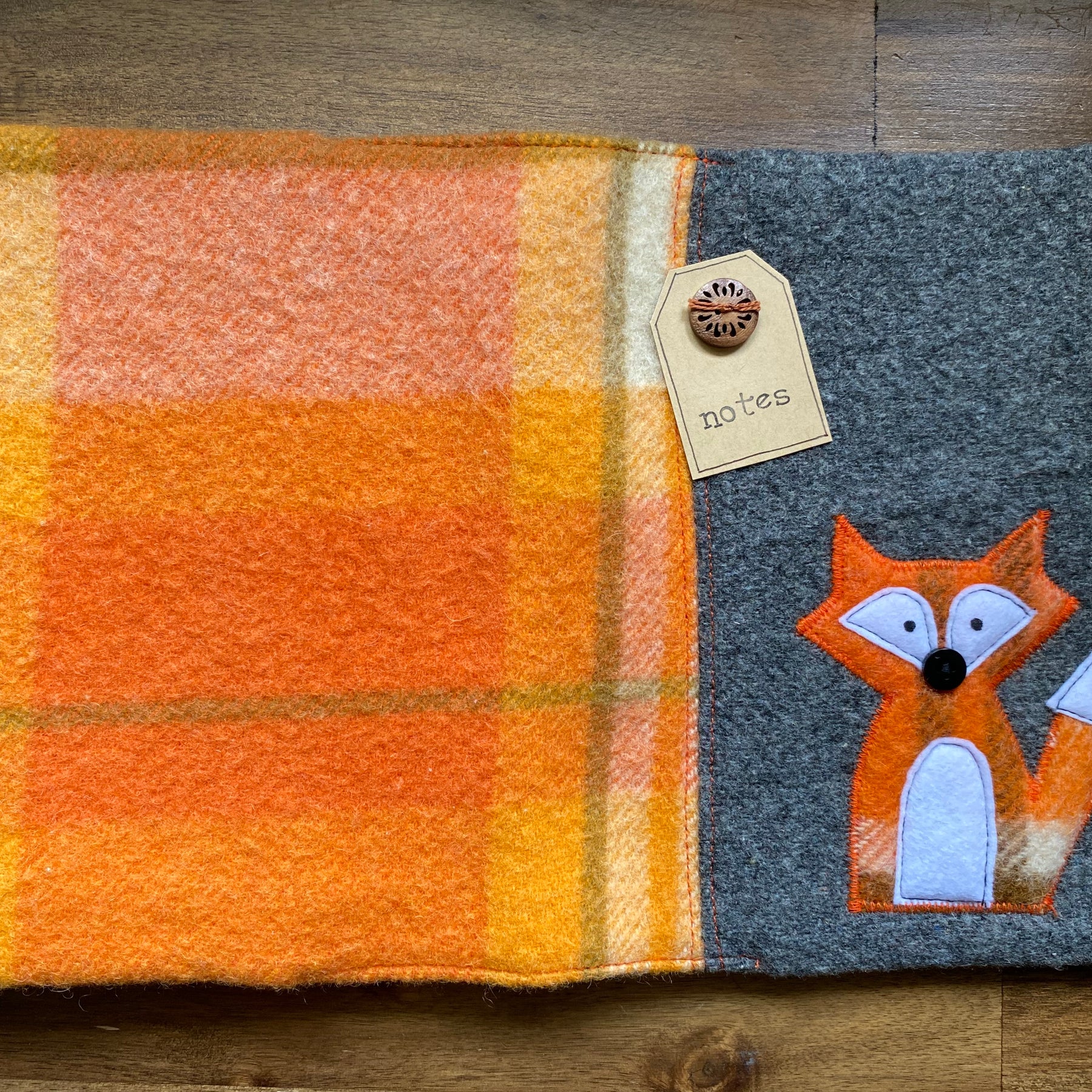A5 Upcycled Notebook Fox
