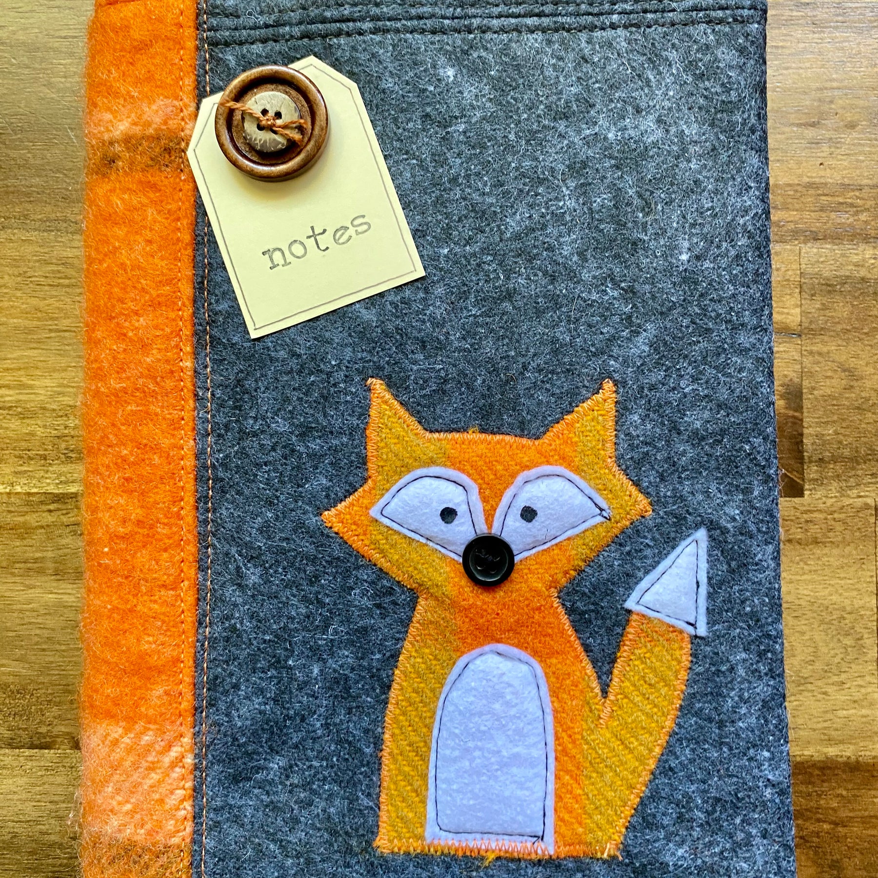 A5 Upcycled Notebook Fox