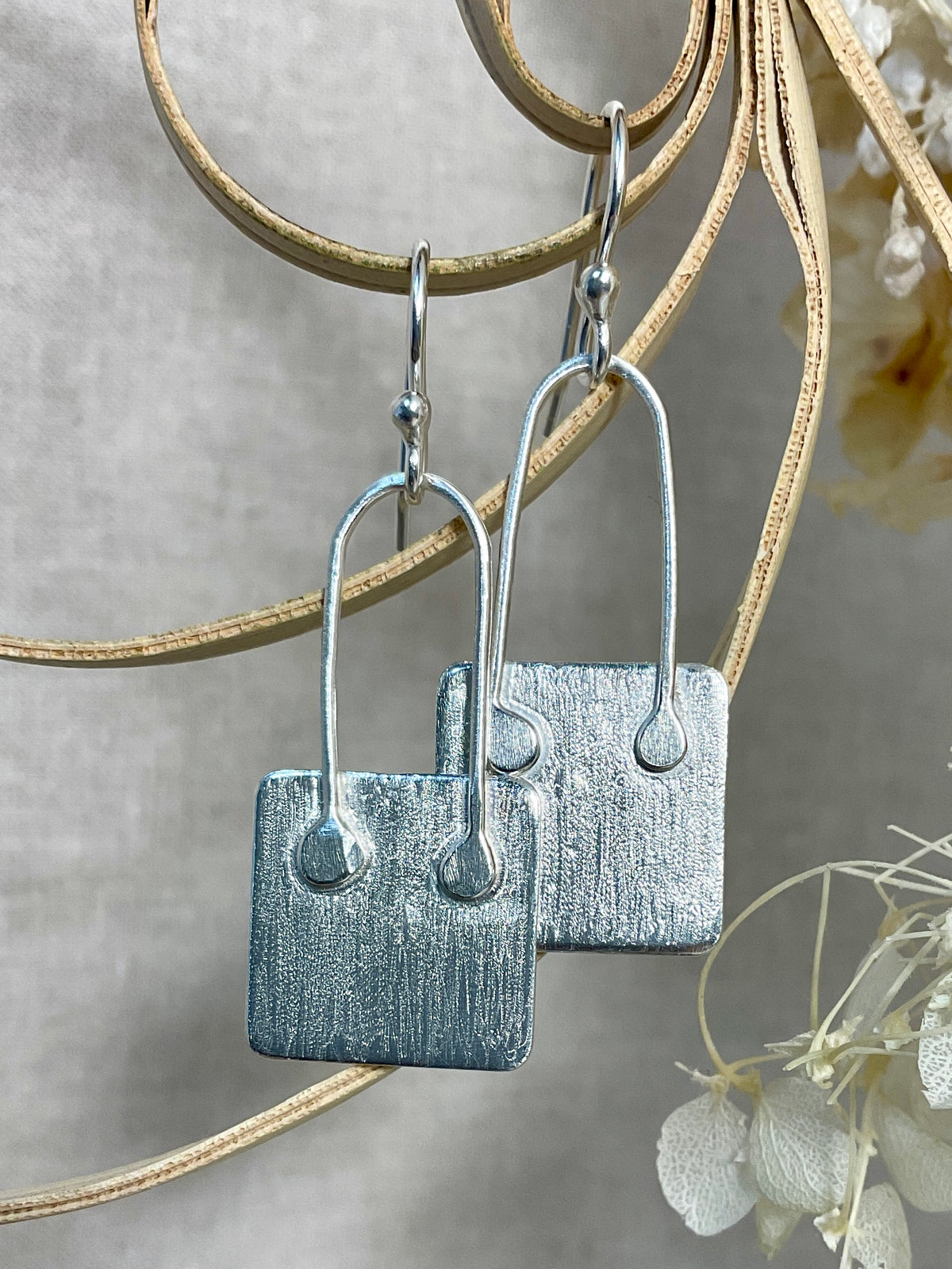 Argentium silver earrings. Handmade 6 designs