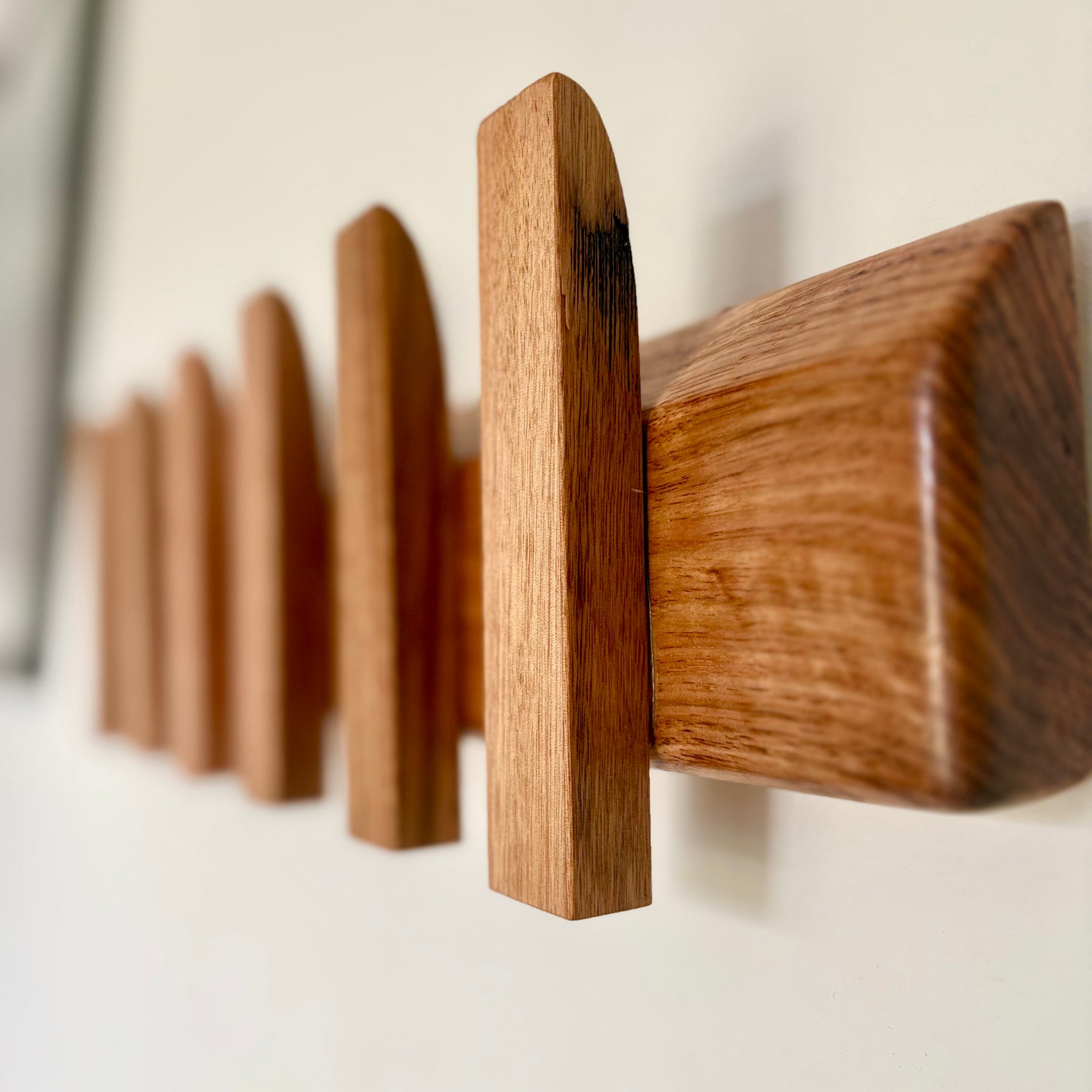 No. 3 Tasmanian oak coat rack