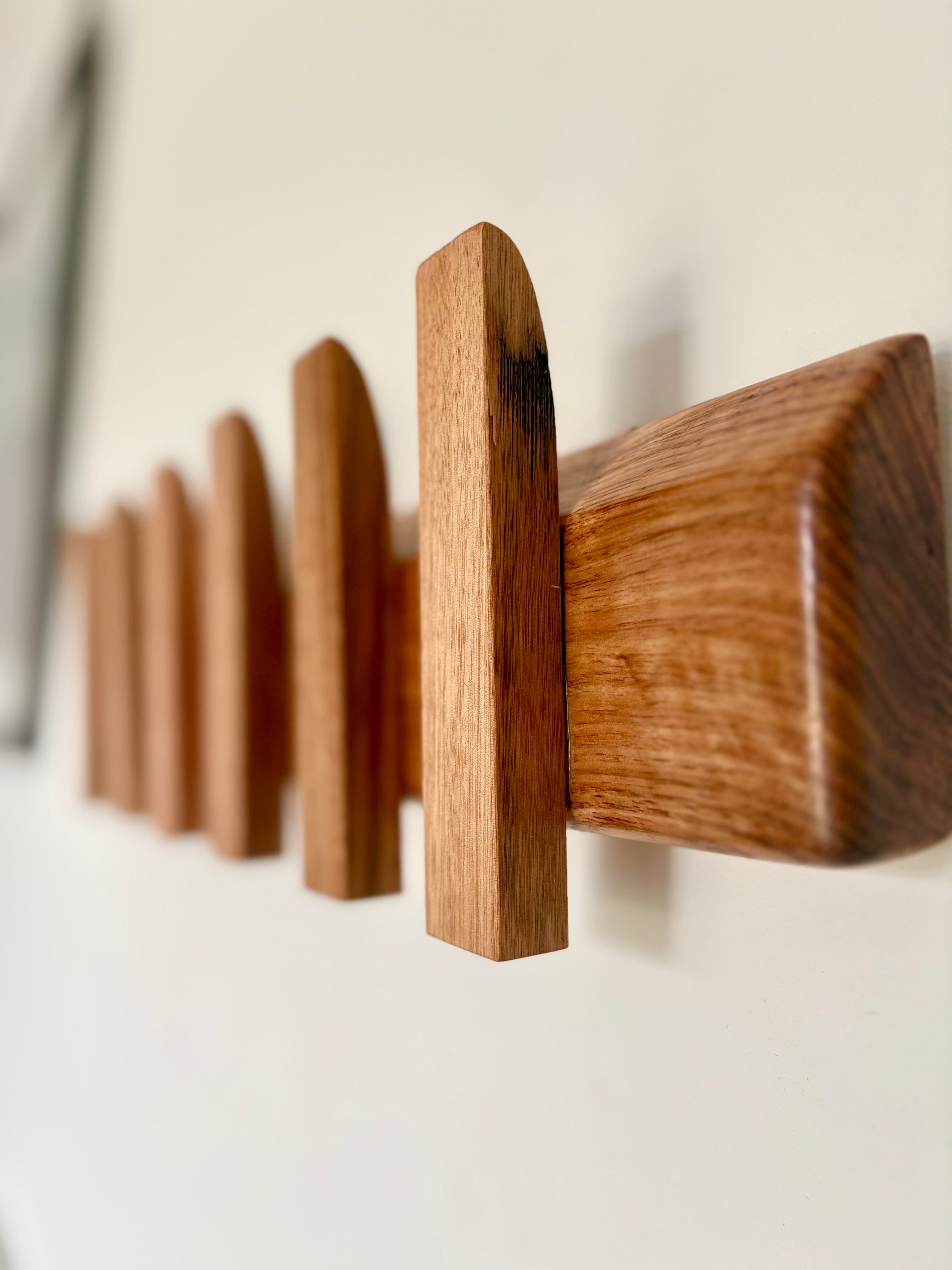 No. 3 Tasmanian oak coat rack