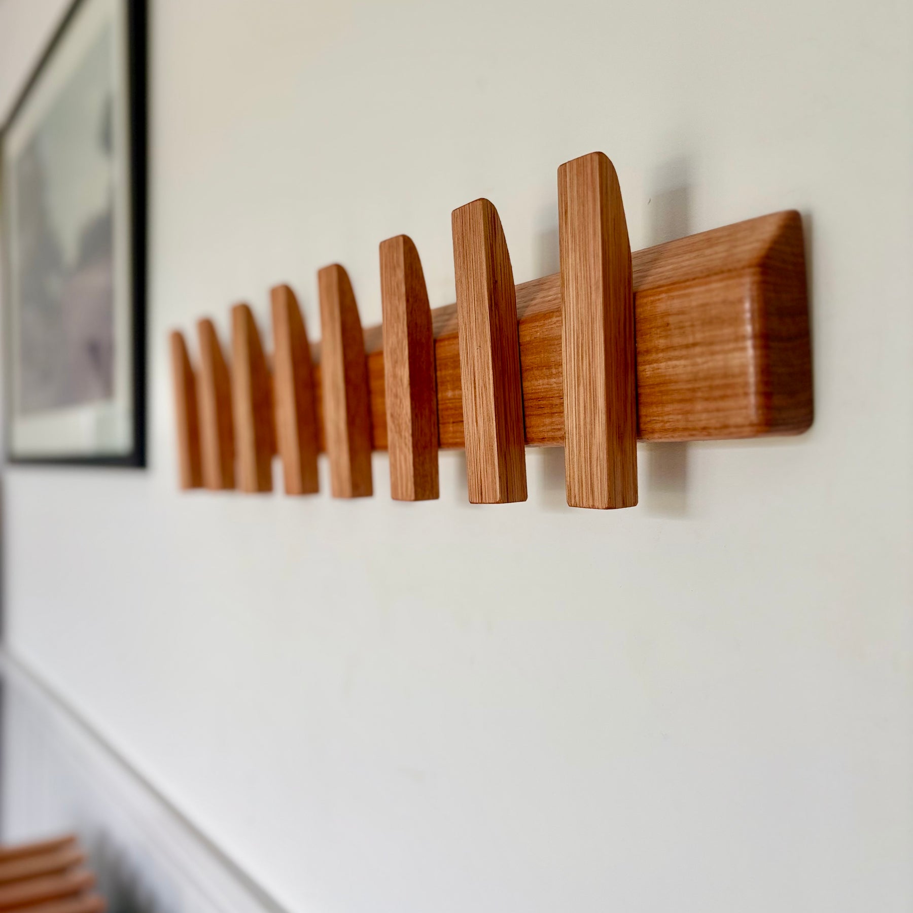 No. 3 Tasmanian oak coat rack