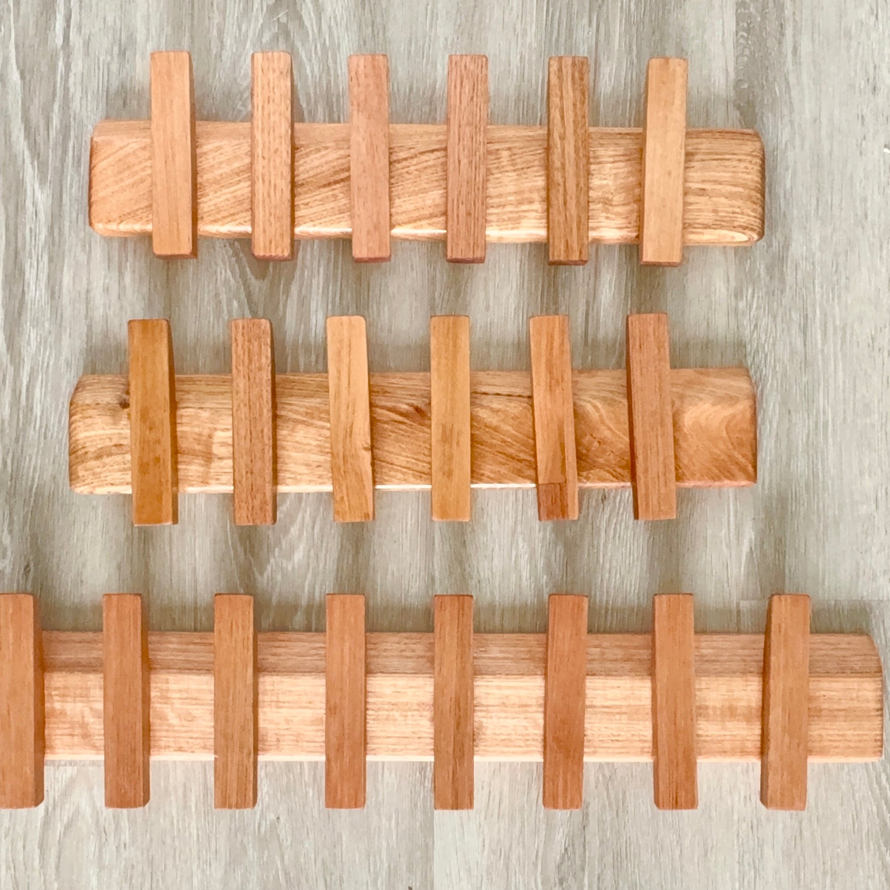 No. 3 Tasmanian oak coat rack