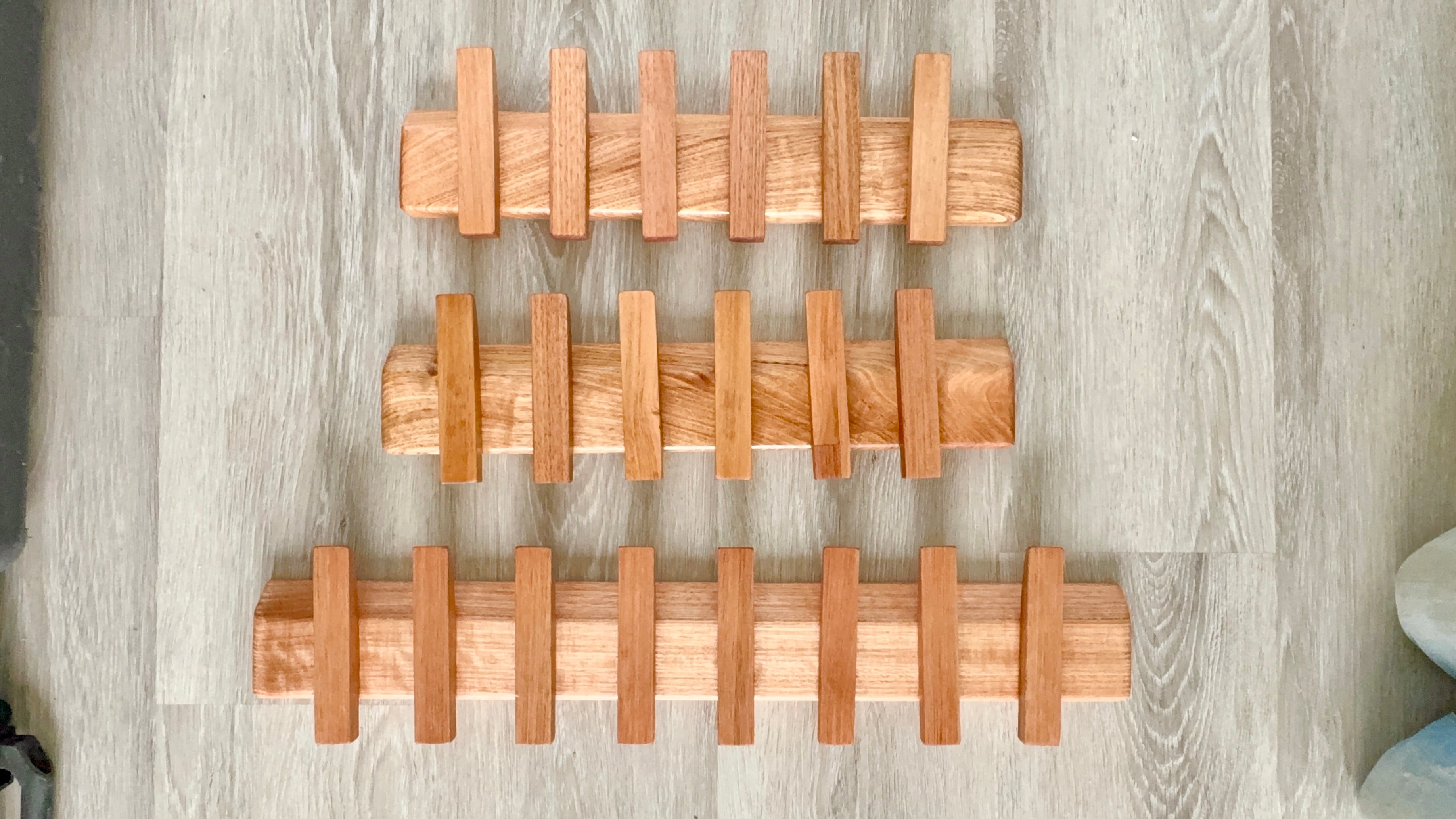 No. 3 Tasmanian oak coat rack