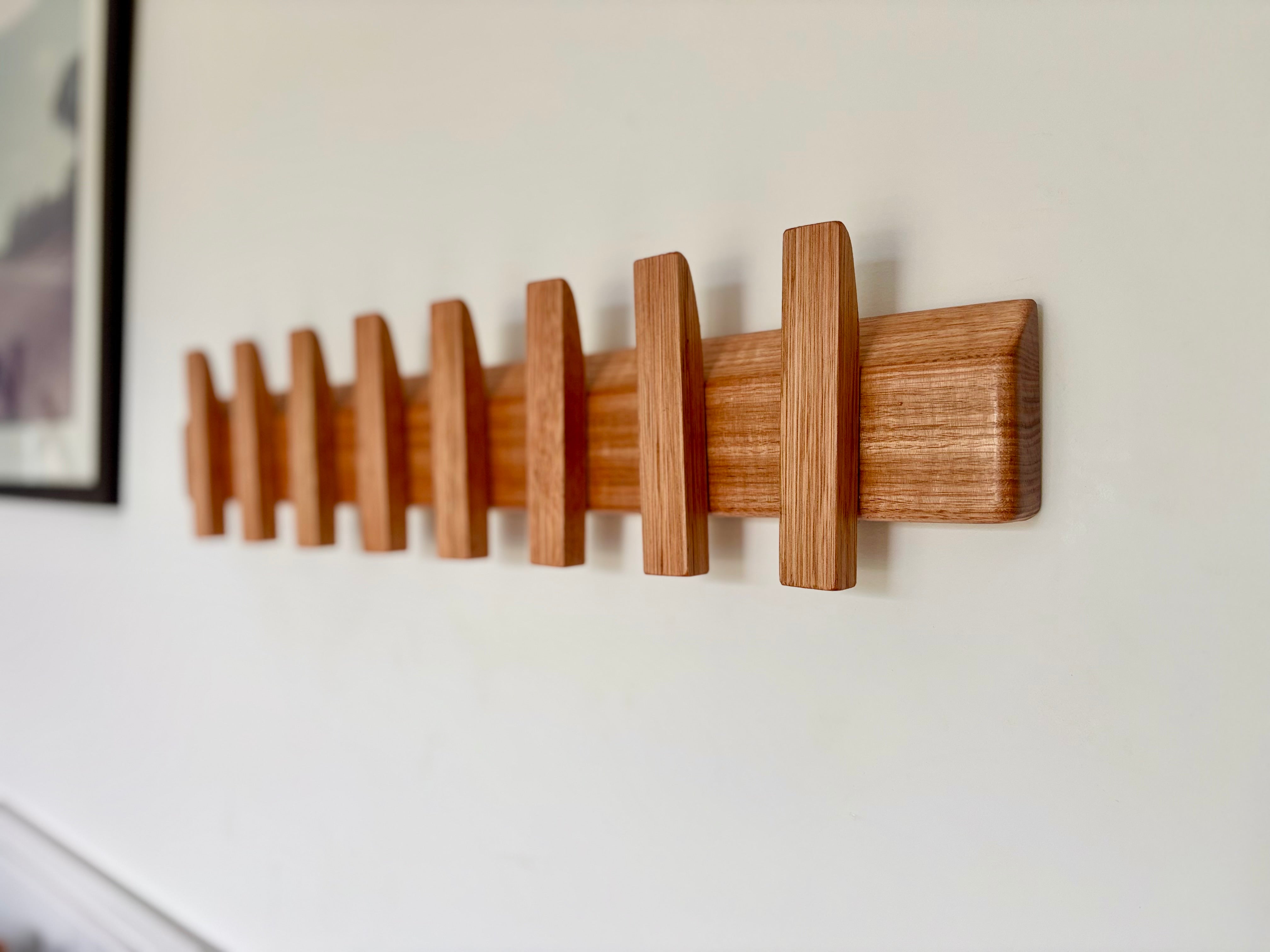 No. 3 Tasmanian oak coat rack