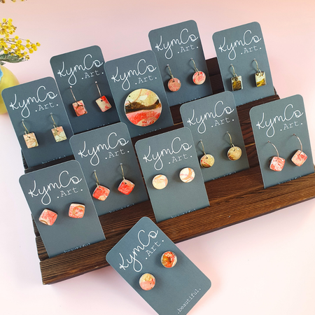 The Ember Collection | Art Earrings | Studs, Small Dangles, Brooch
