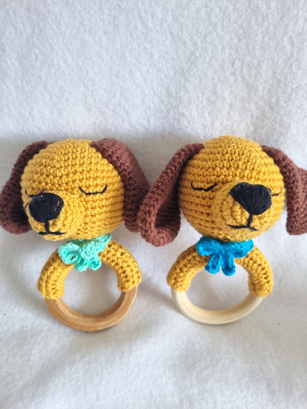 Handcrafted | Puppy Themed Rattles | various colours| Handmade - BB02/1