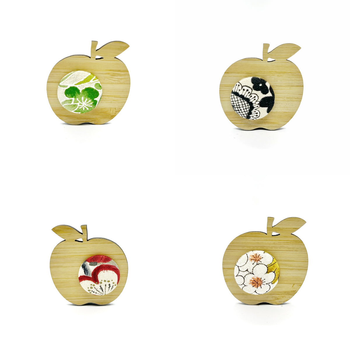 Kimono Apple Brooch