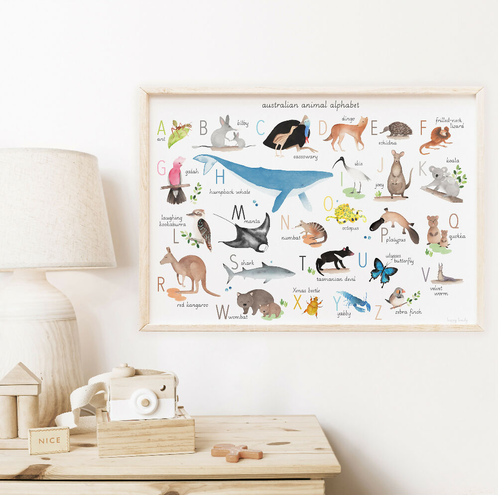 Educational-posters-Australian-animal-alphabet@happylazuly1