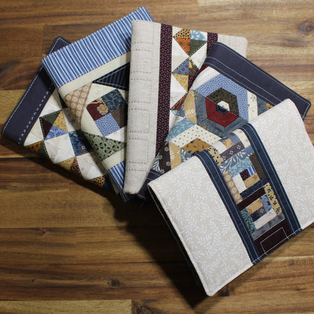 PDF Sewing Pattern Patchwork Quilted A5 Notebook Cover