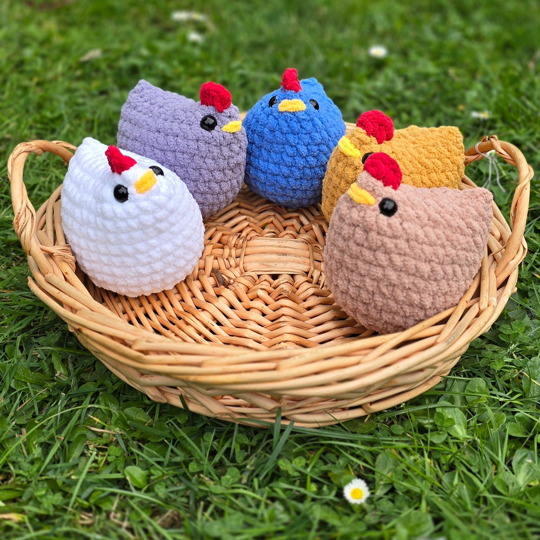 Pixel Farm Chicken Crochet