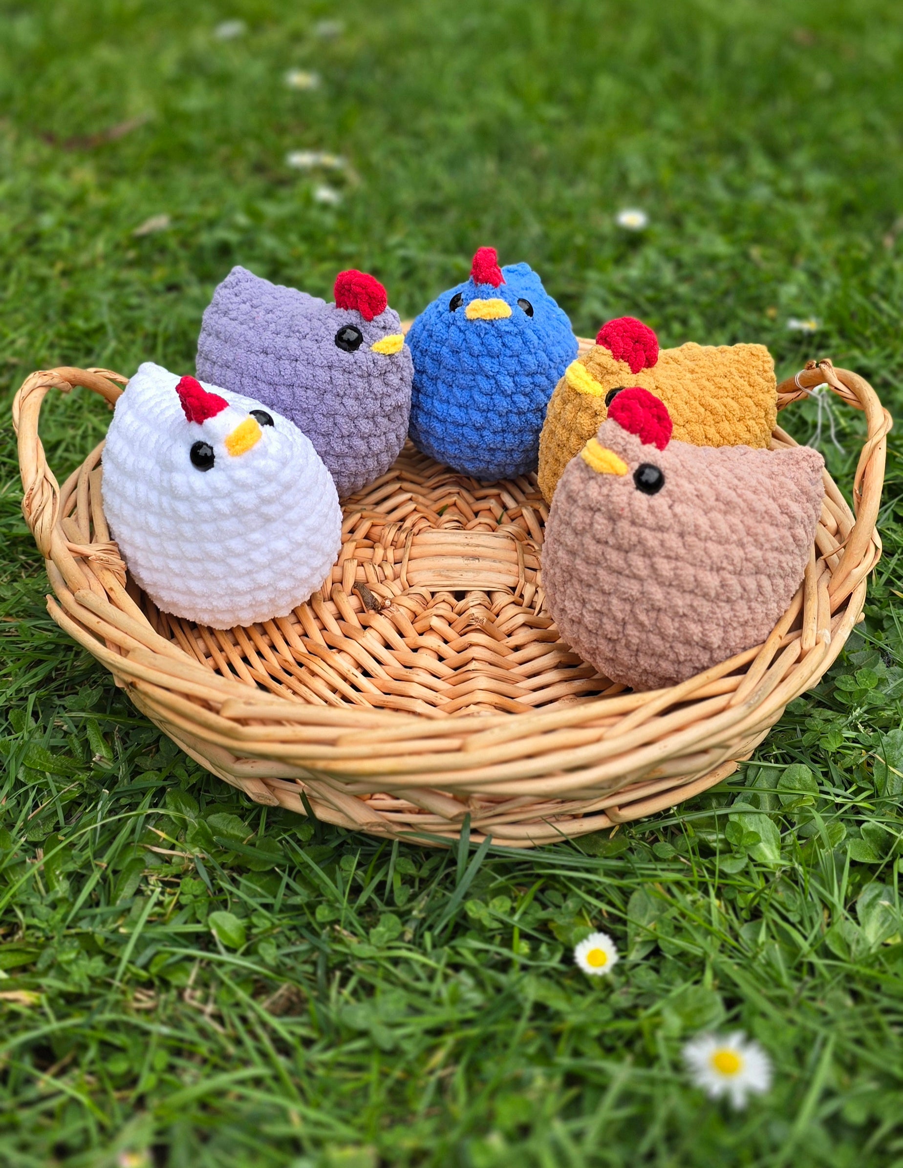 Pixel Farm Chicken Crochet