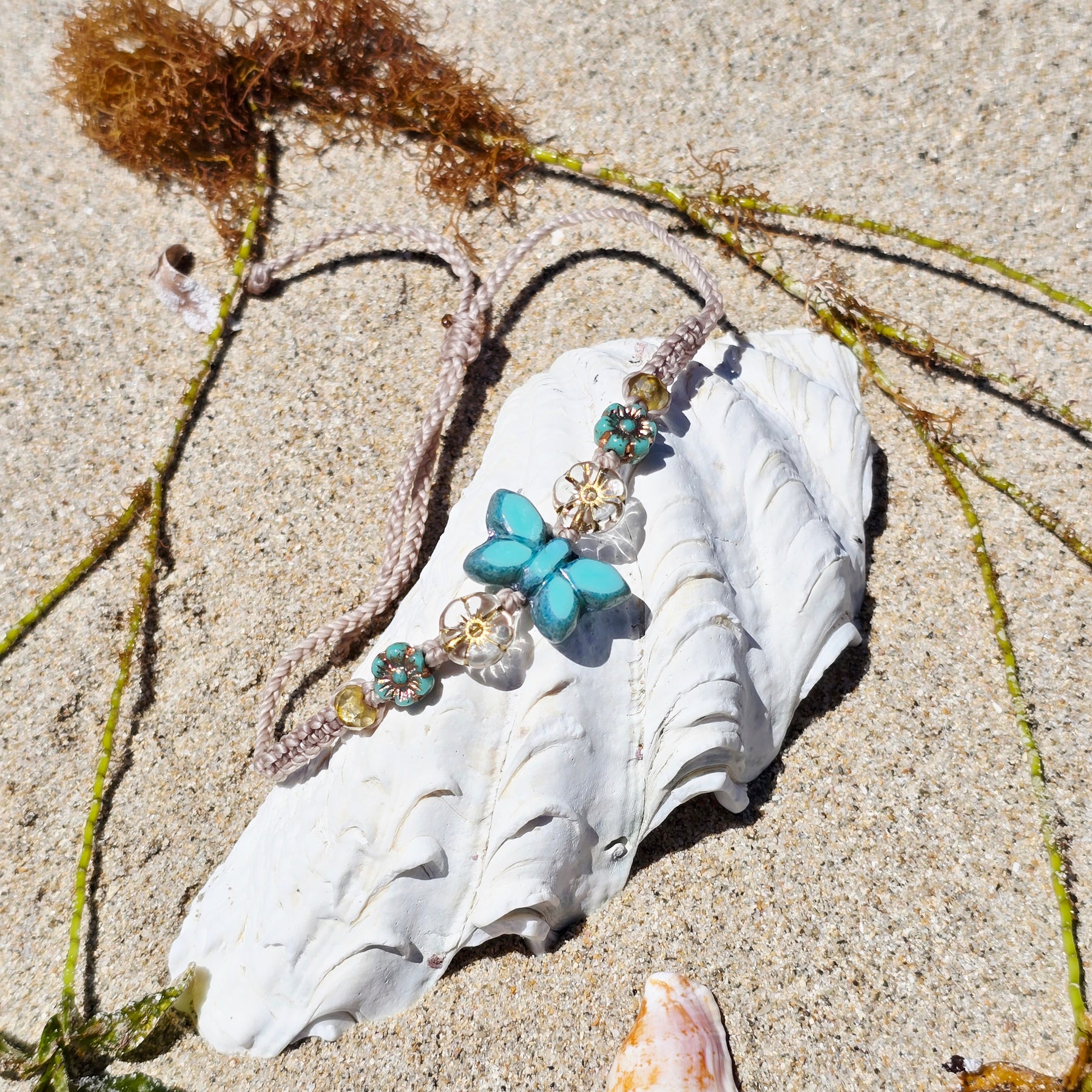 Butterfly Macrame Bracelet/Anklet