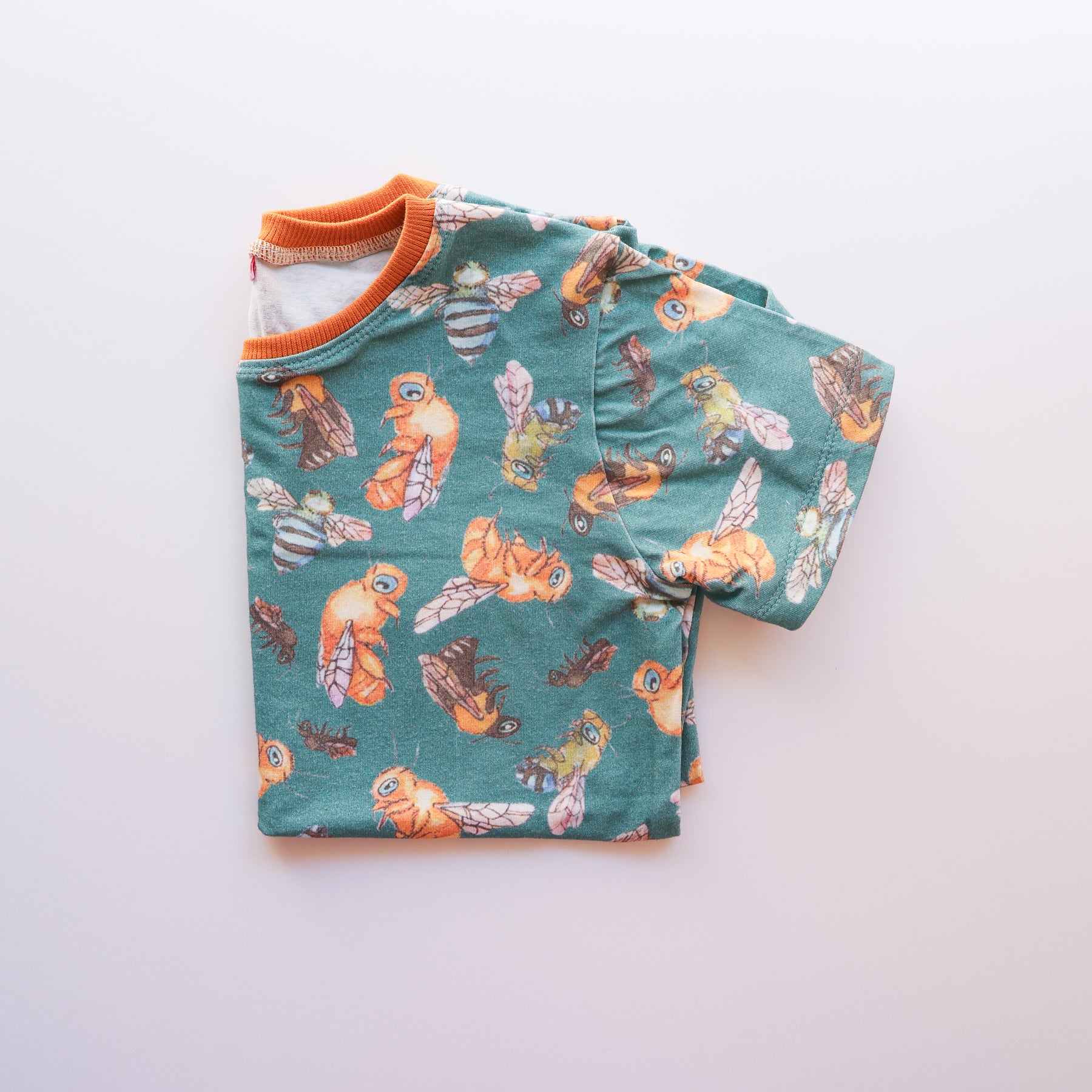Organic cotton tee shirts for kids in unique hand illustrated designs - sizes 4-9