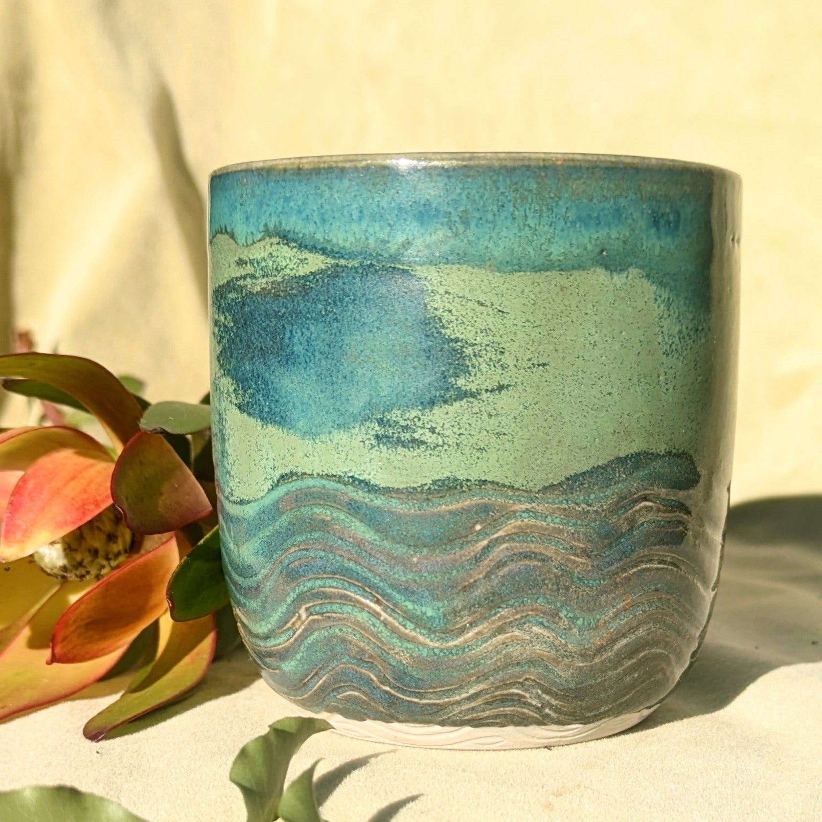 Deep Green Egret tumbler
