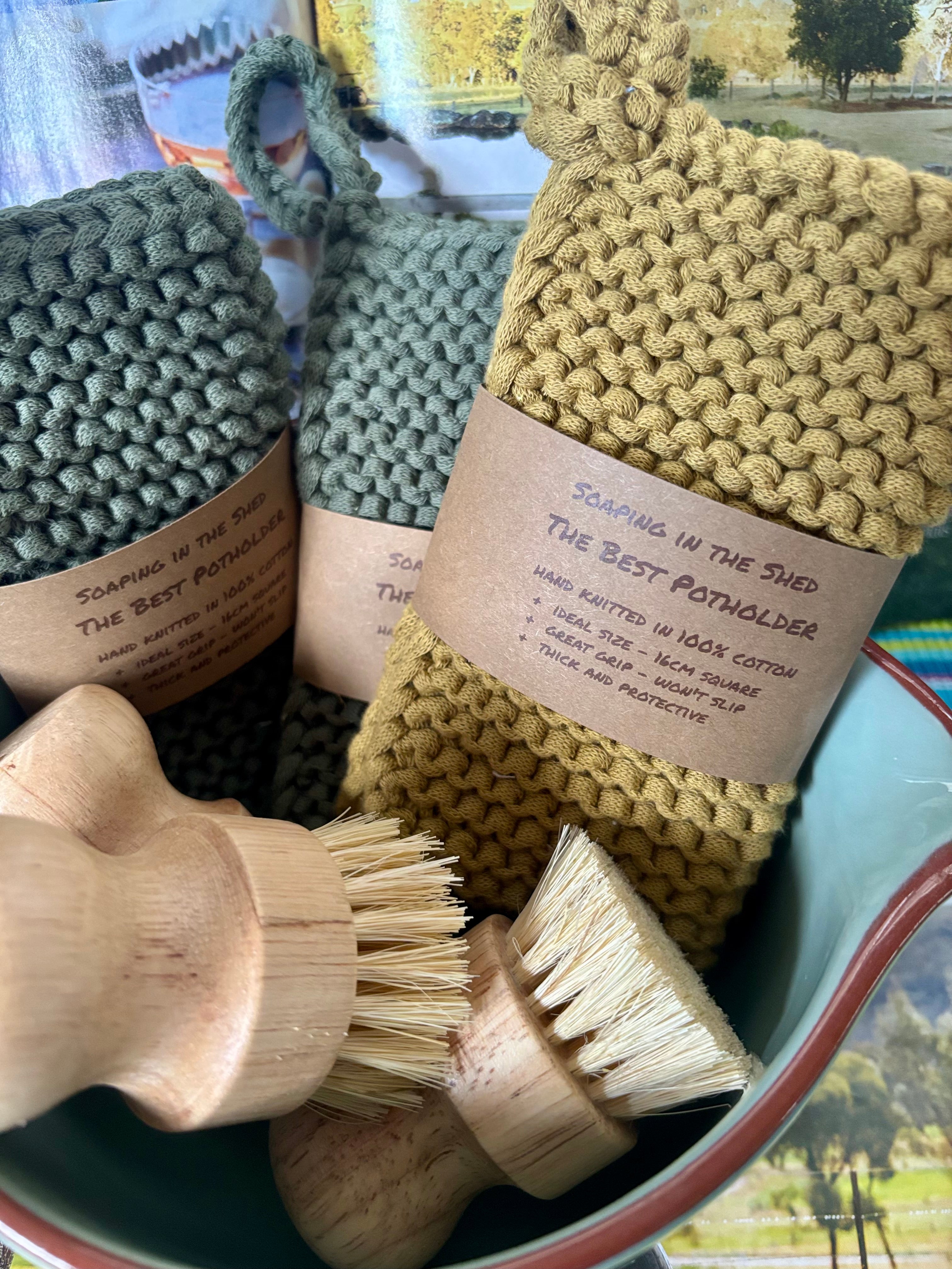 Cotton Knitted Potholder