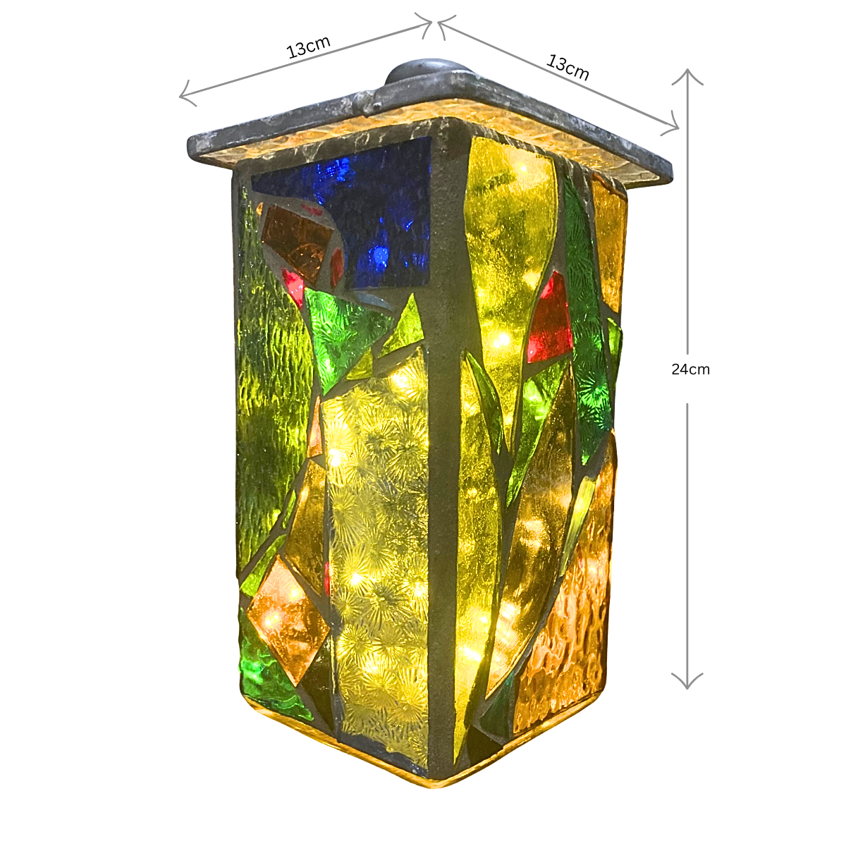 Handmade Glass Mosaic Lamp | Forest