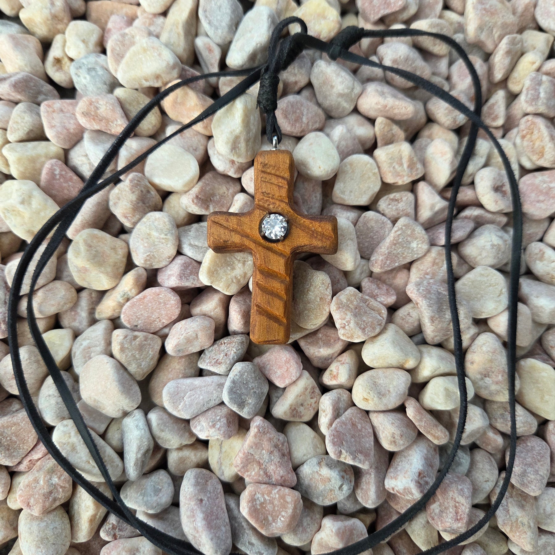 Eucalyptus Cross of Light – Handcrafted Timber Pendant