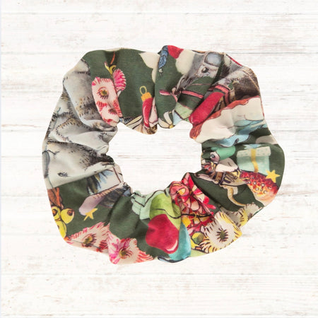 Green May Gibbs Christmas Scrunchie