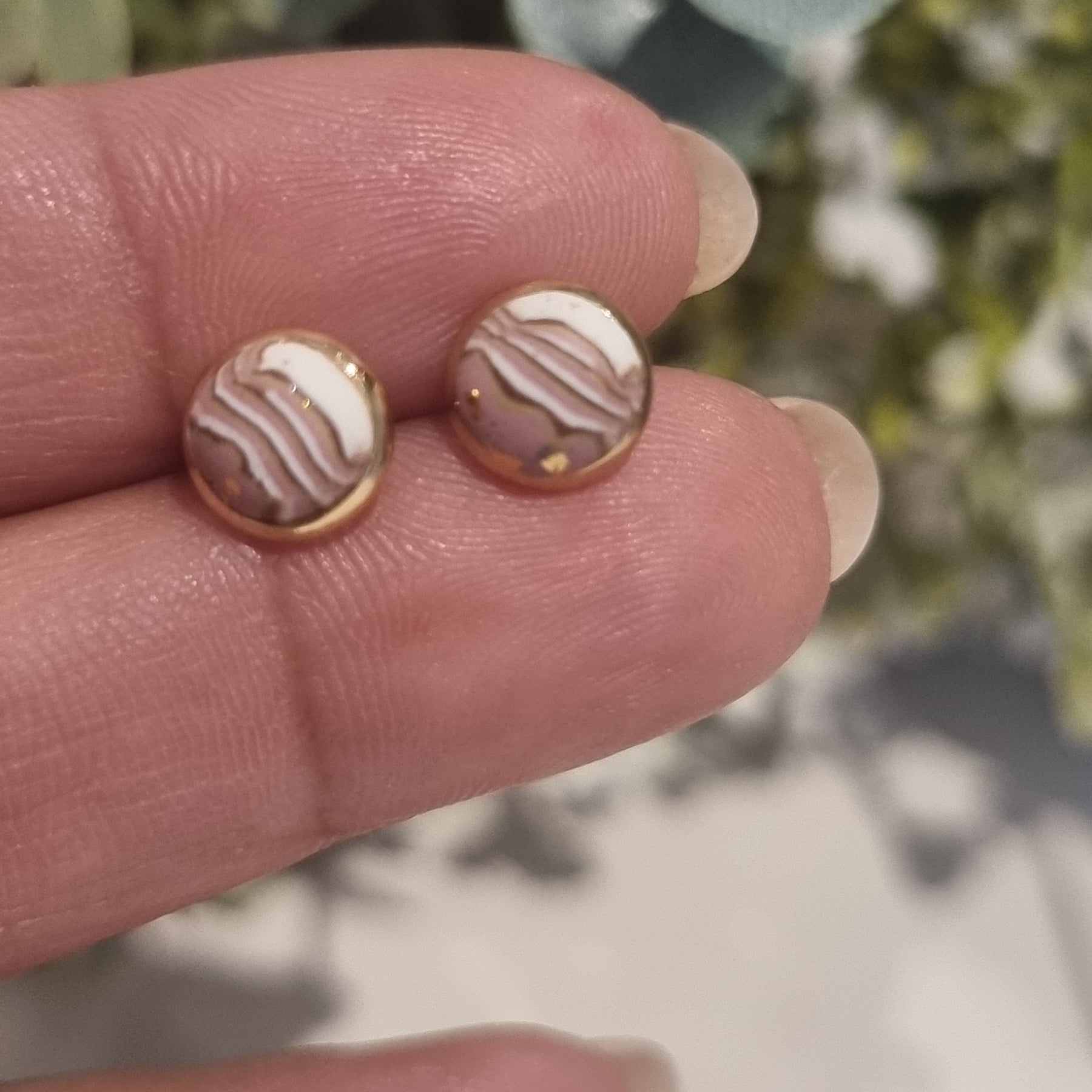 Soft Stripe Studs