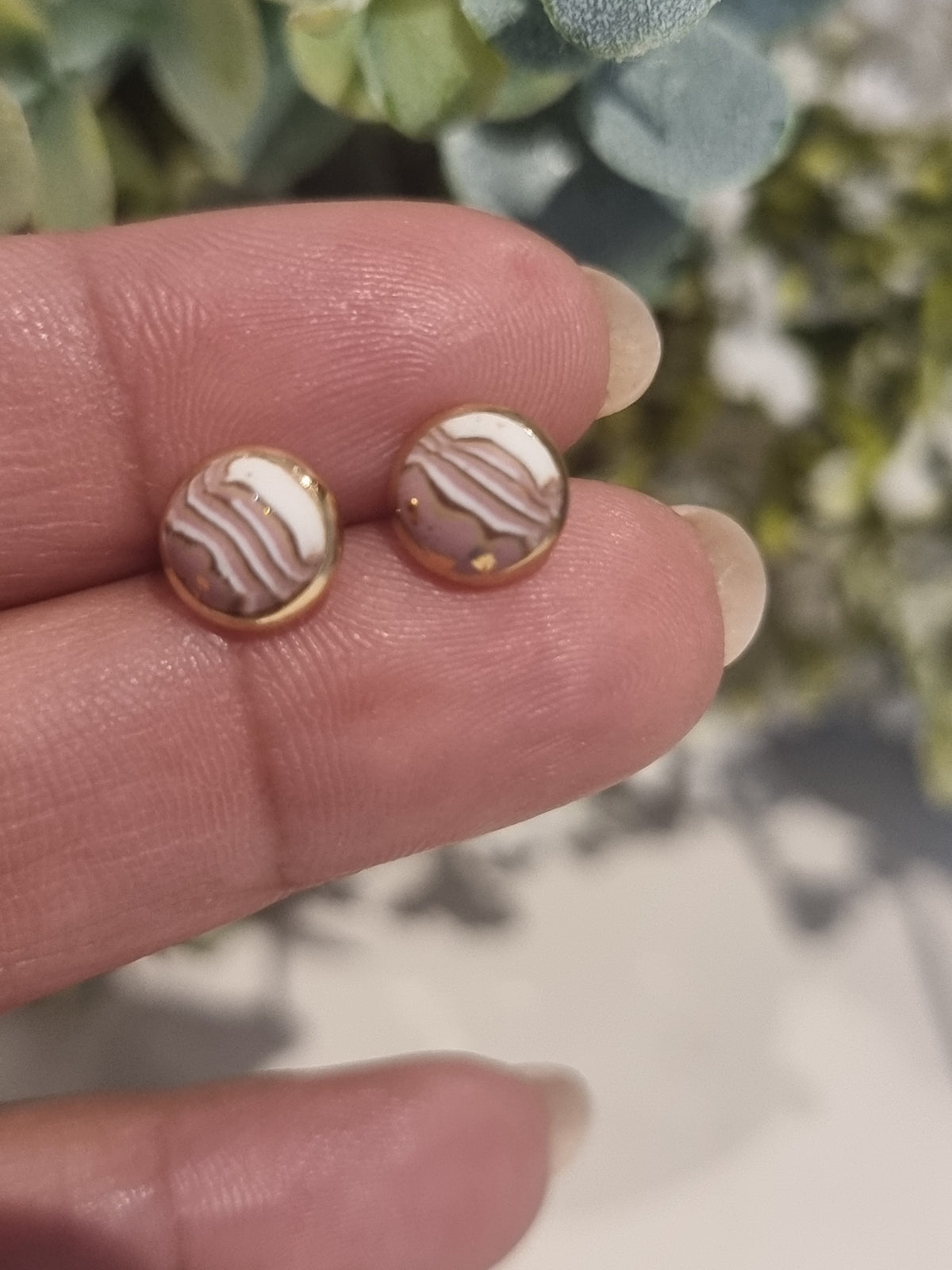 Soft Stripe Studs