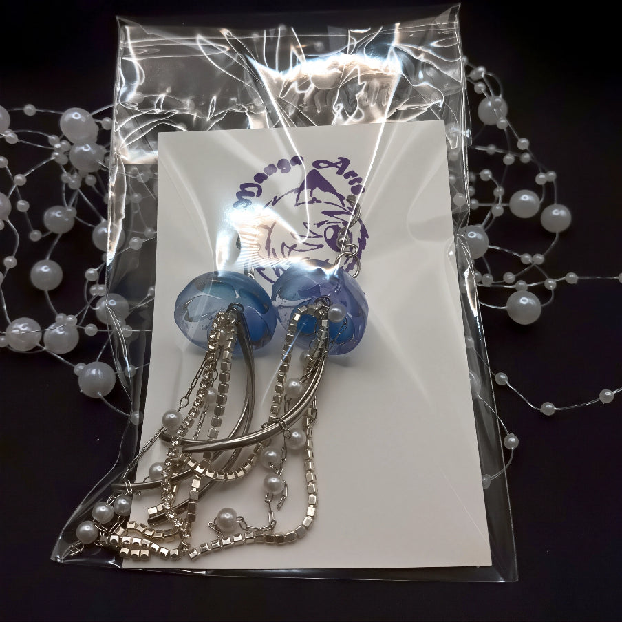 Iridescent Jellyfish Earrings (4 colour variations)
