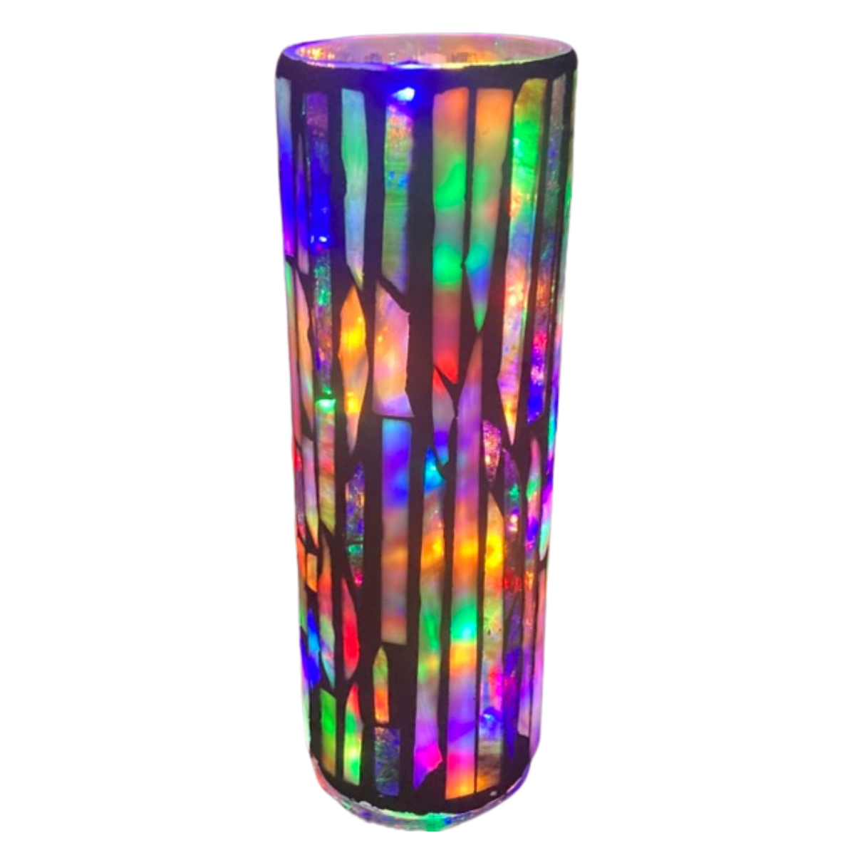 Glass Light Sculpture | Rainbow