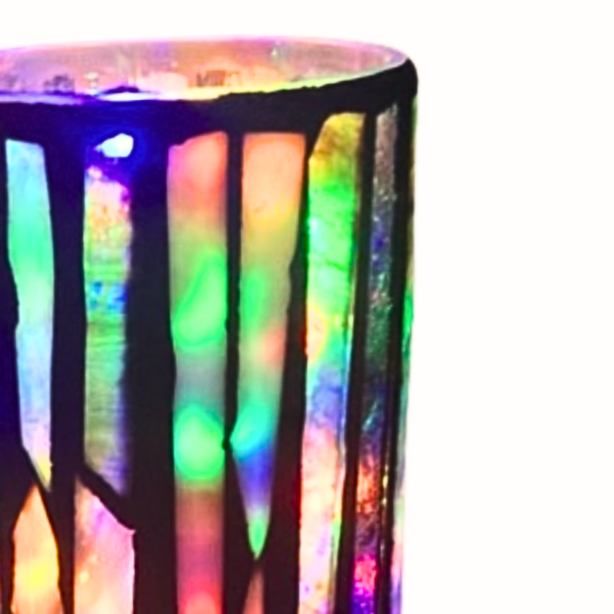 Handmade Glass Mosaic Lamp | Rainbow