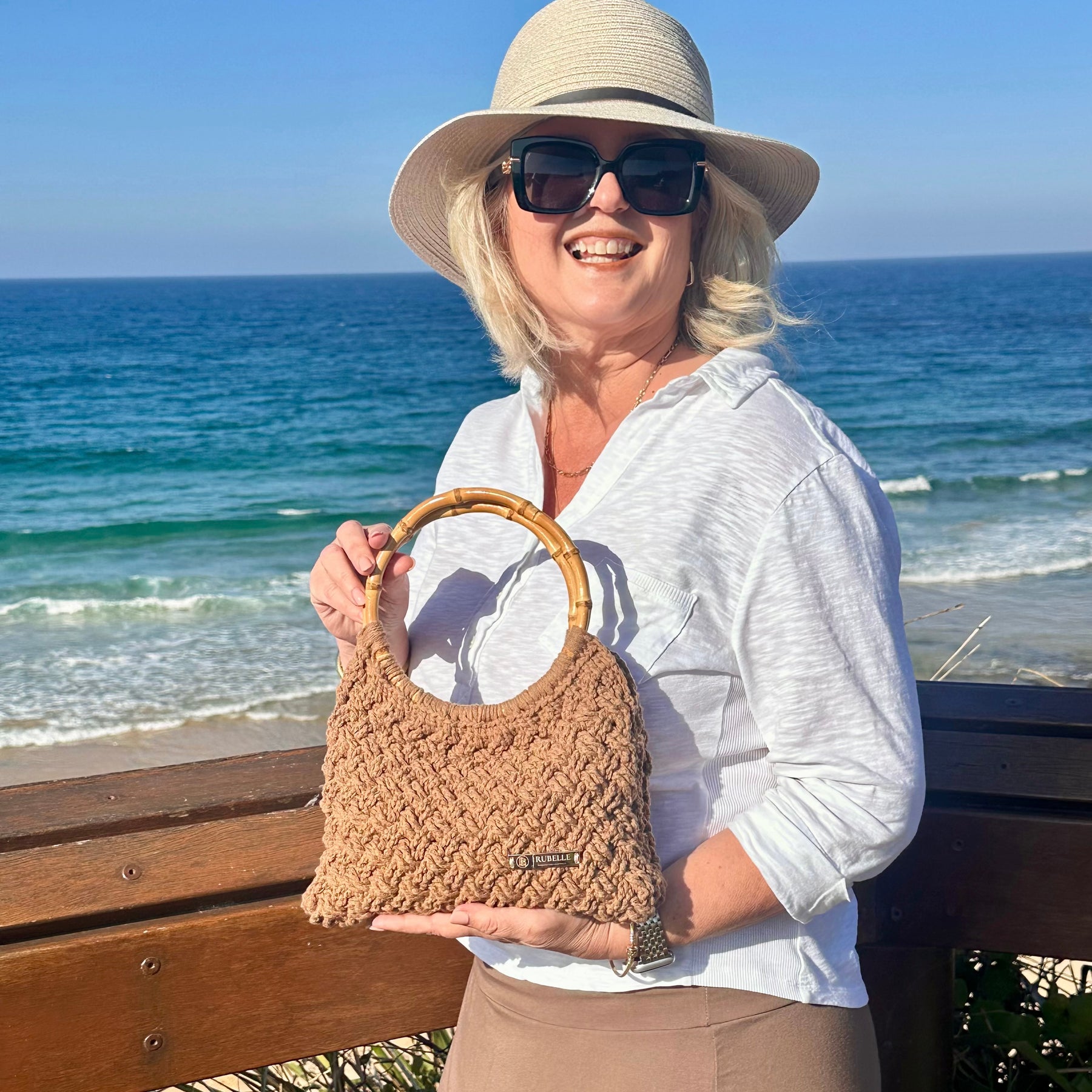 Naomi Bag | Hand-Crocheted Celtic Weave Handbag