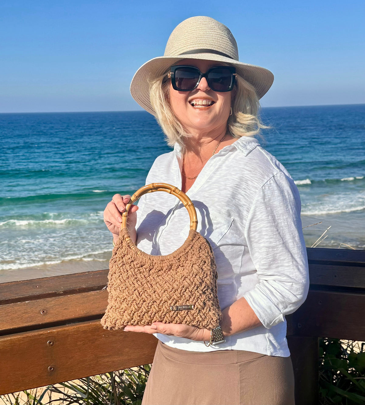 Naomi Bag | Hand-Crocheted Celtic Weave Handbag