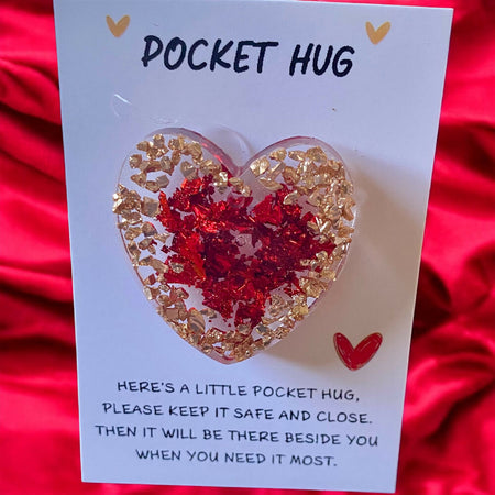 Red and Gold Pocket Hug