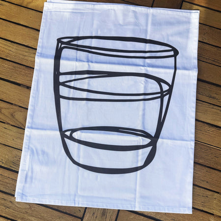Artist Designed Tea Towel - 100% Organic Cotton. Kitchen Study No. 2