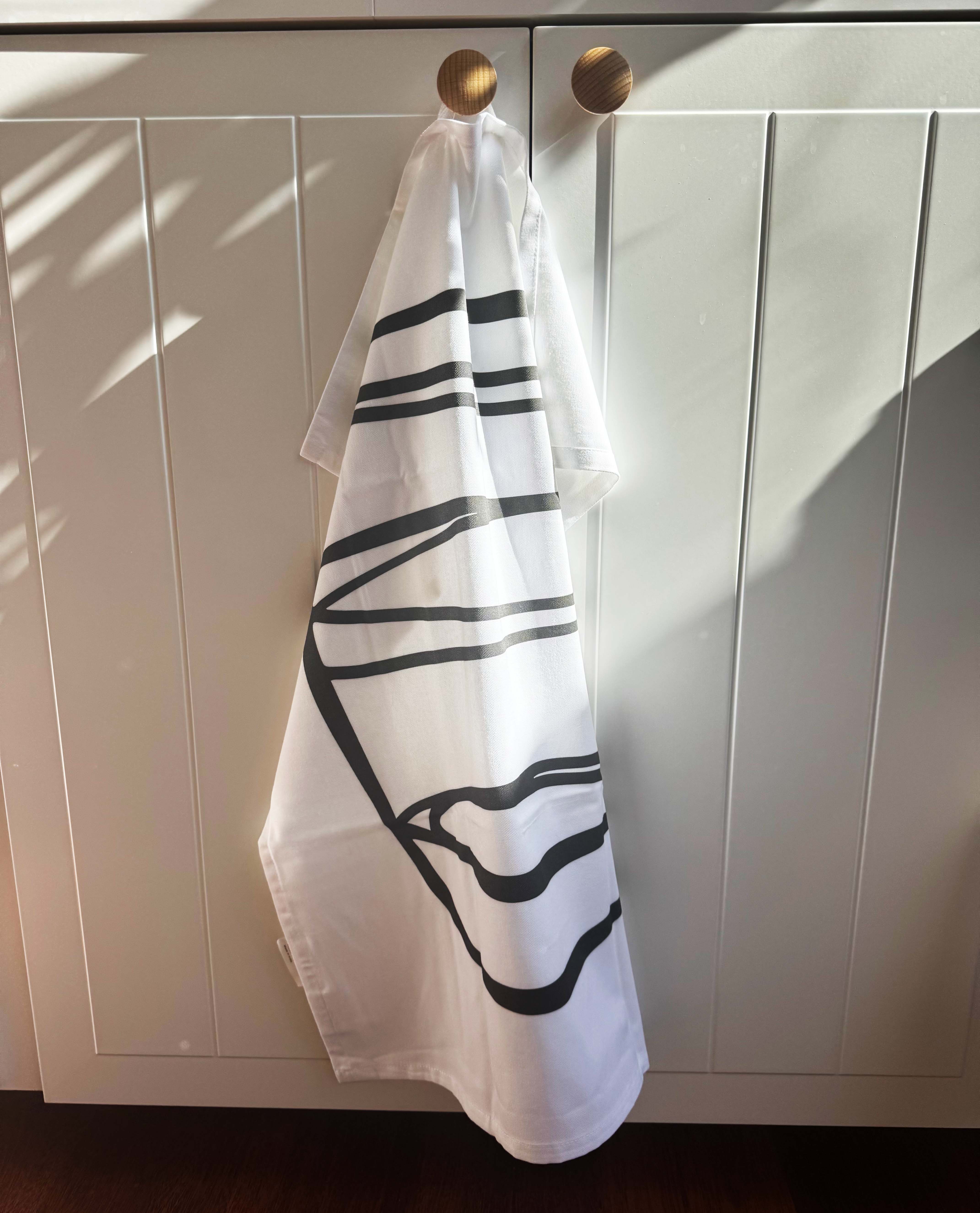 Artist Designed Tea Towel - 100% Organic Cotton. Kitchen Study No. 2