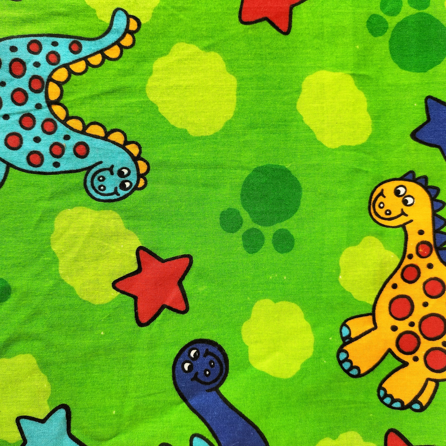 FITTED COT SHEETS - GREEN DINOSAURS