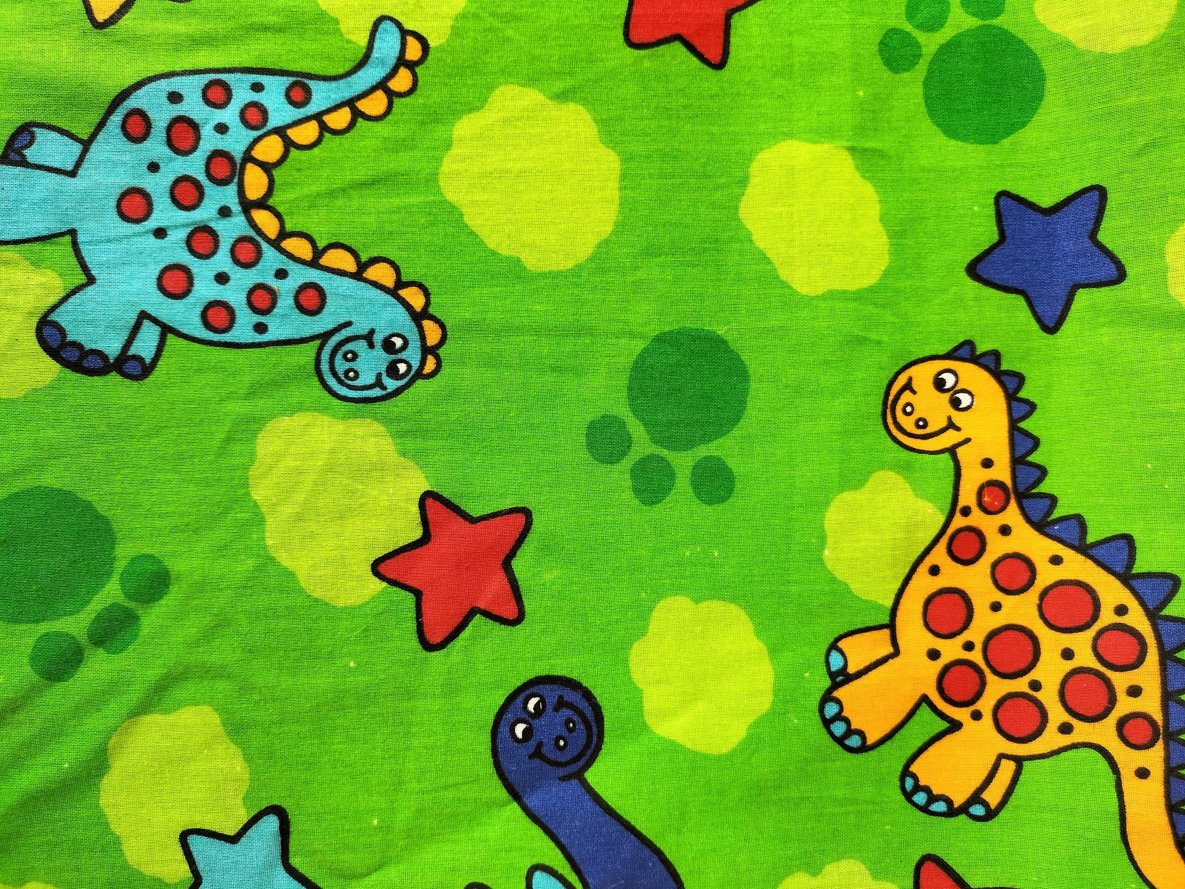 FITTED COT SHEETS - GREEN DINOSAURS