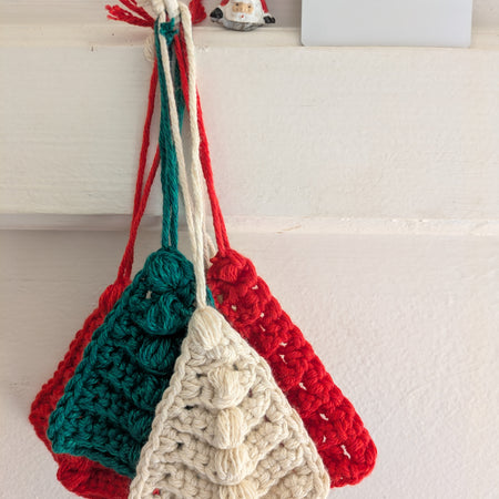 Handmade Crochet Christmas Tree Decoration