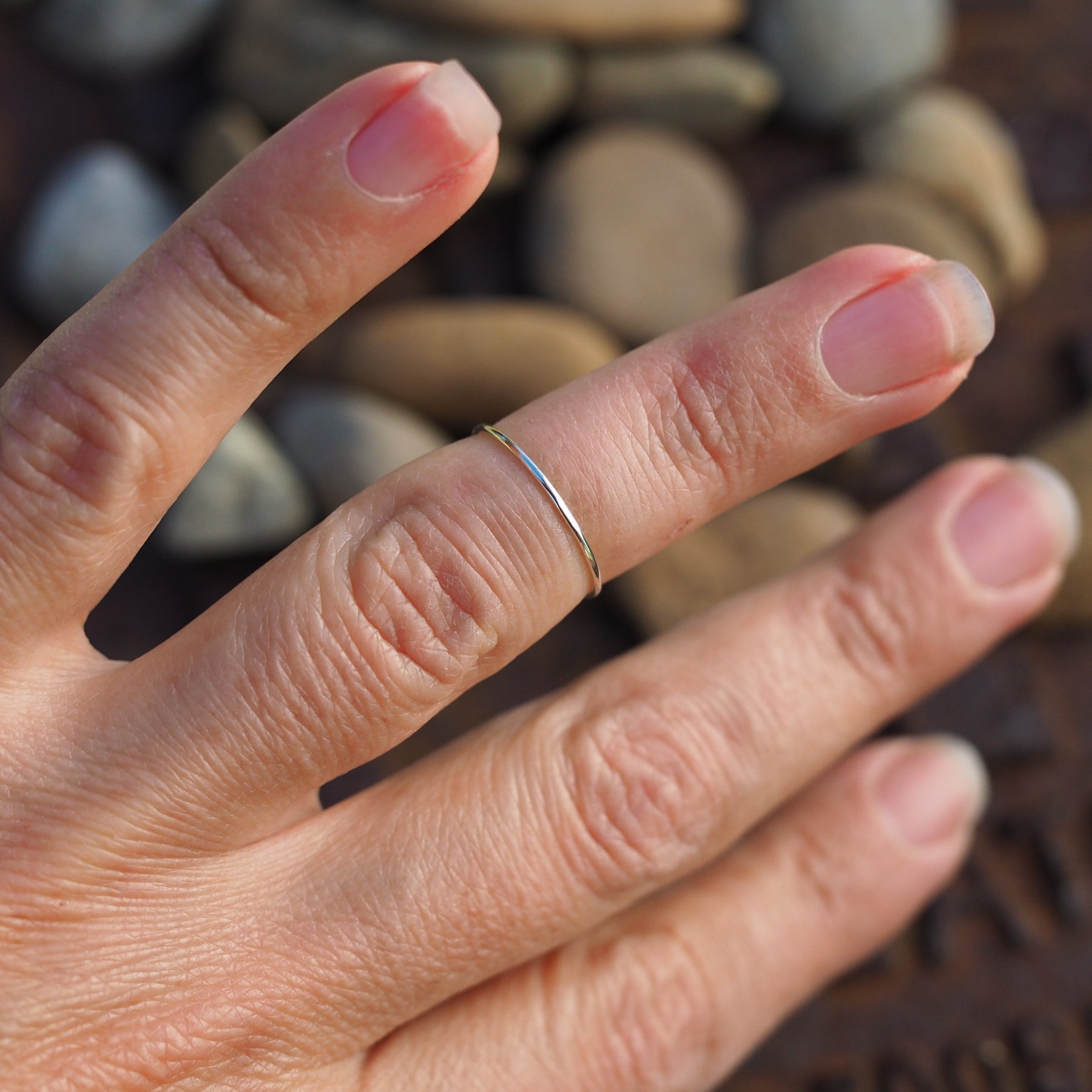 Sterling Silver Skinny Stacker Ring
