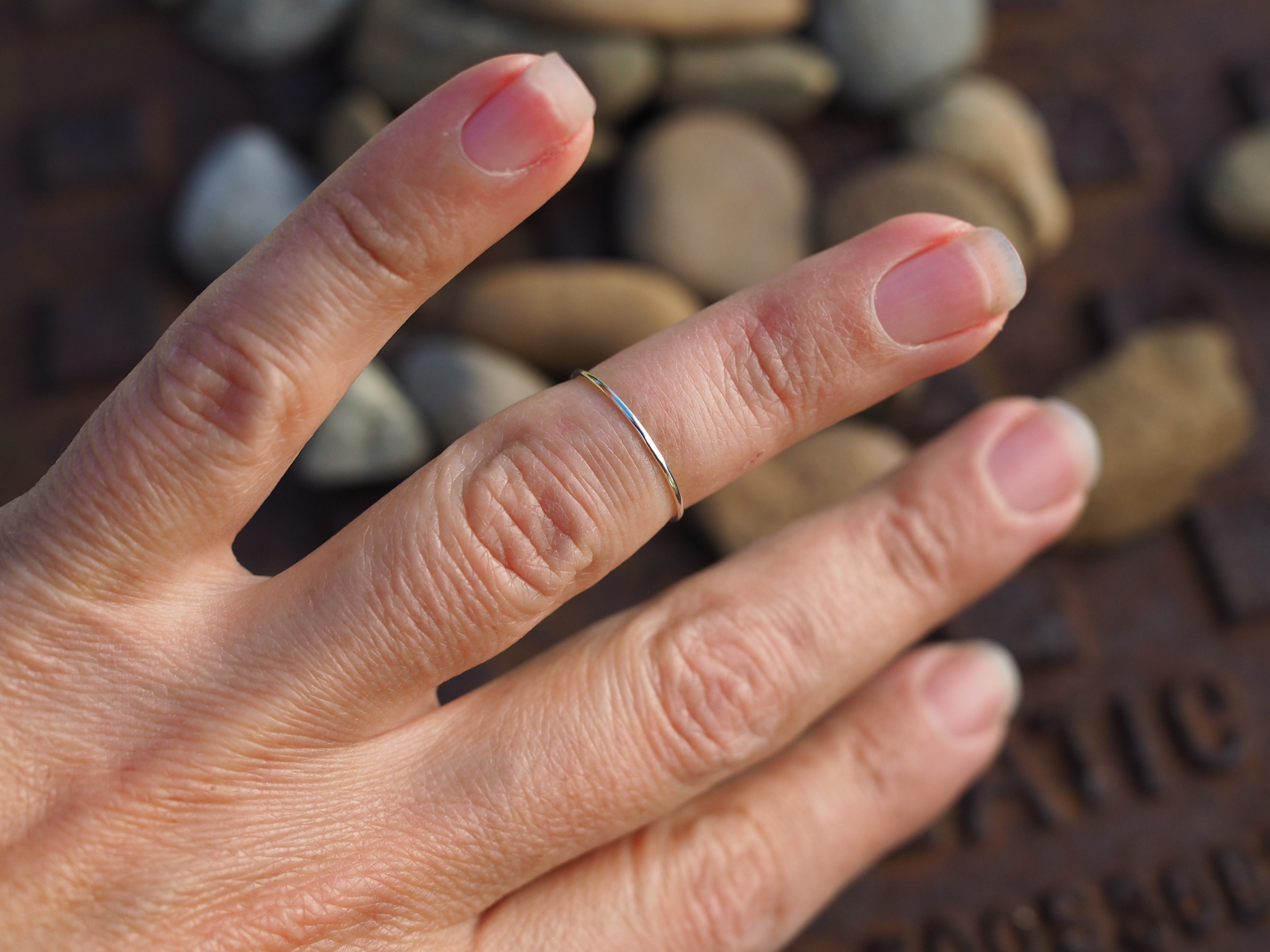 Sterling Silver Skinny Stacker Ring
