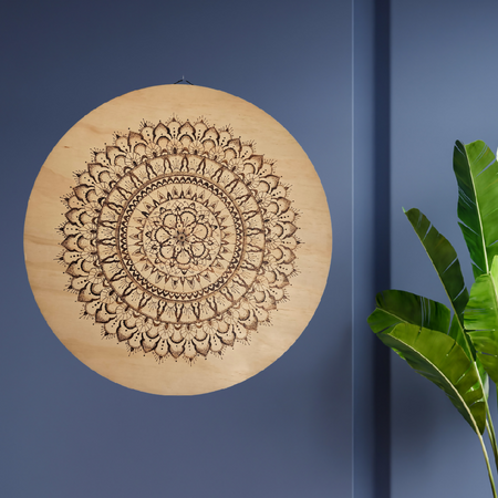 Wood Art Piece - The Mandala Series - 'Medallion Mandala'