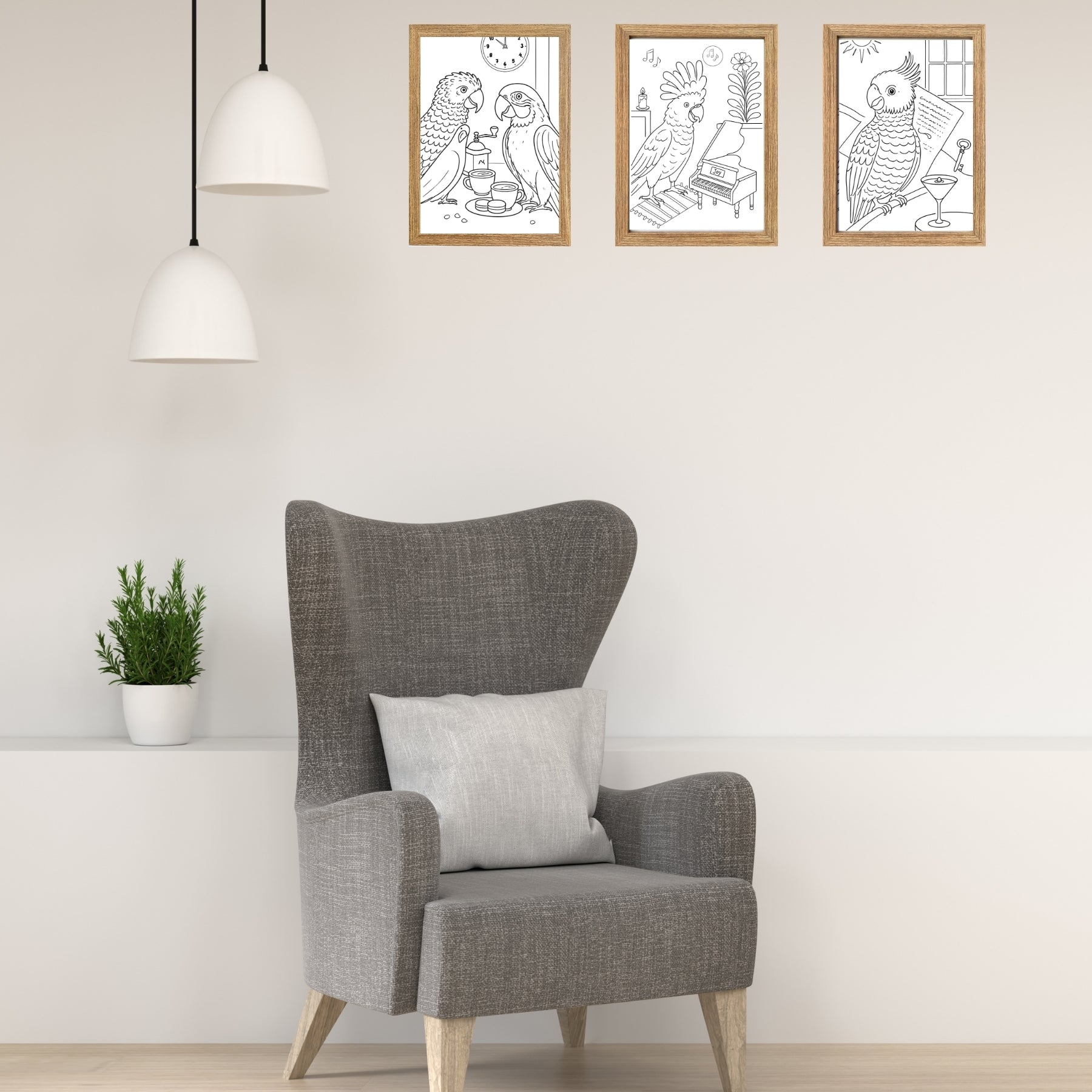 Framed A4 Bird Wall Art Print