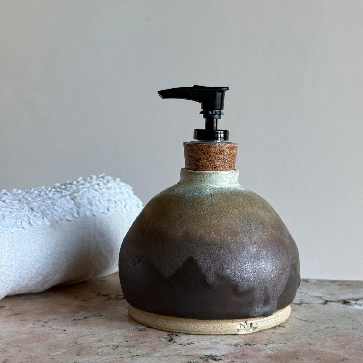 Handmade Ceramic Soap Dispenser – Wheel Thrown Pottery | 300 ml