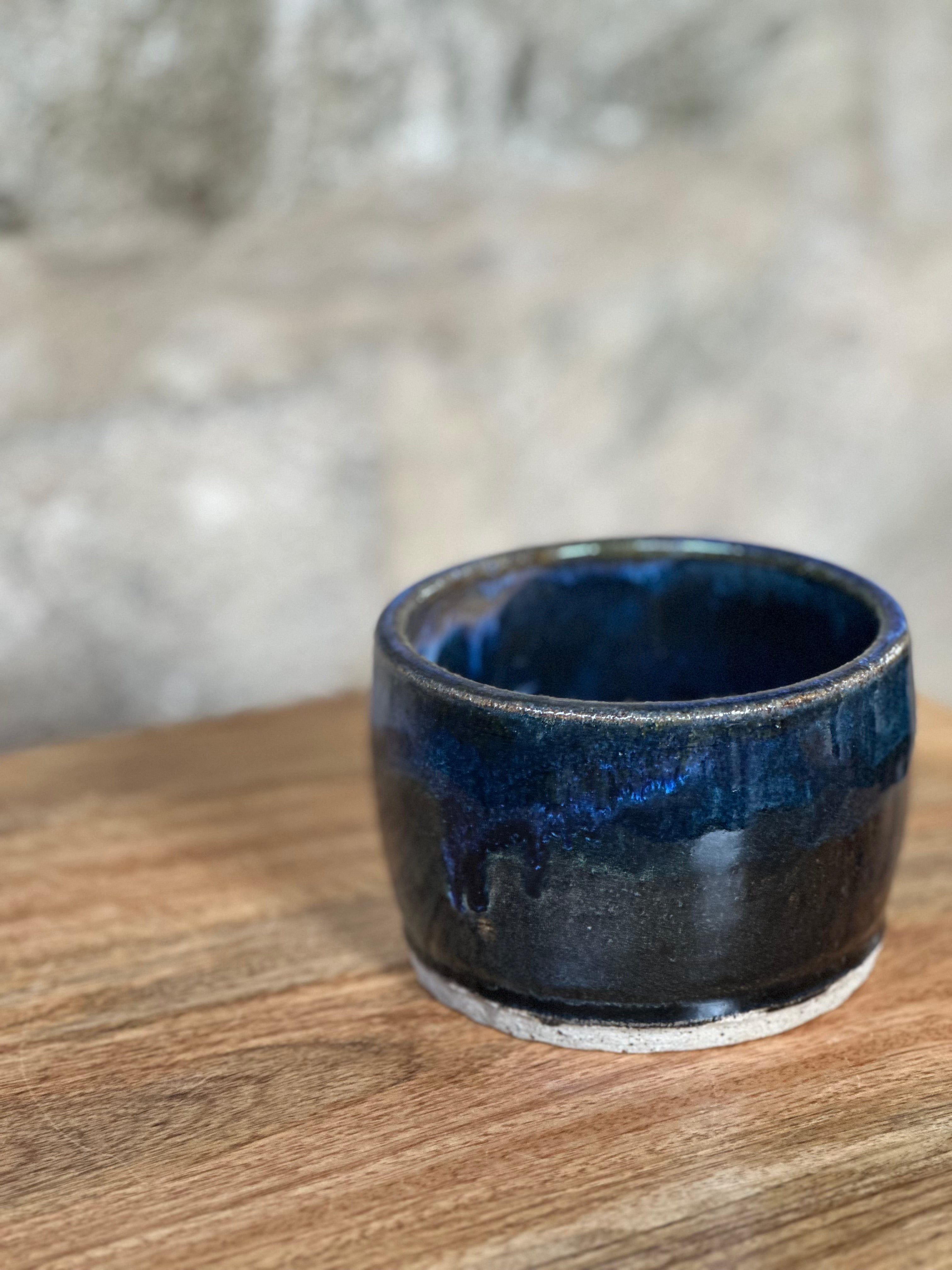 Table Vessel | Handmade Ceramic Wine Bottle Holder | Ocean Eyes