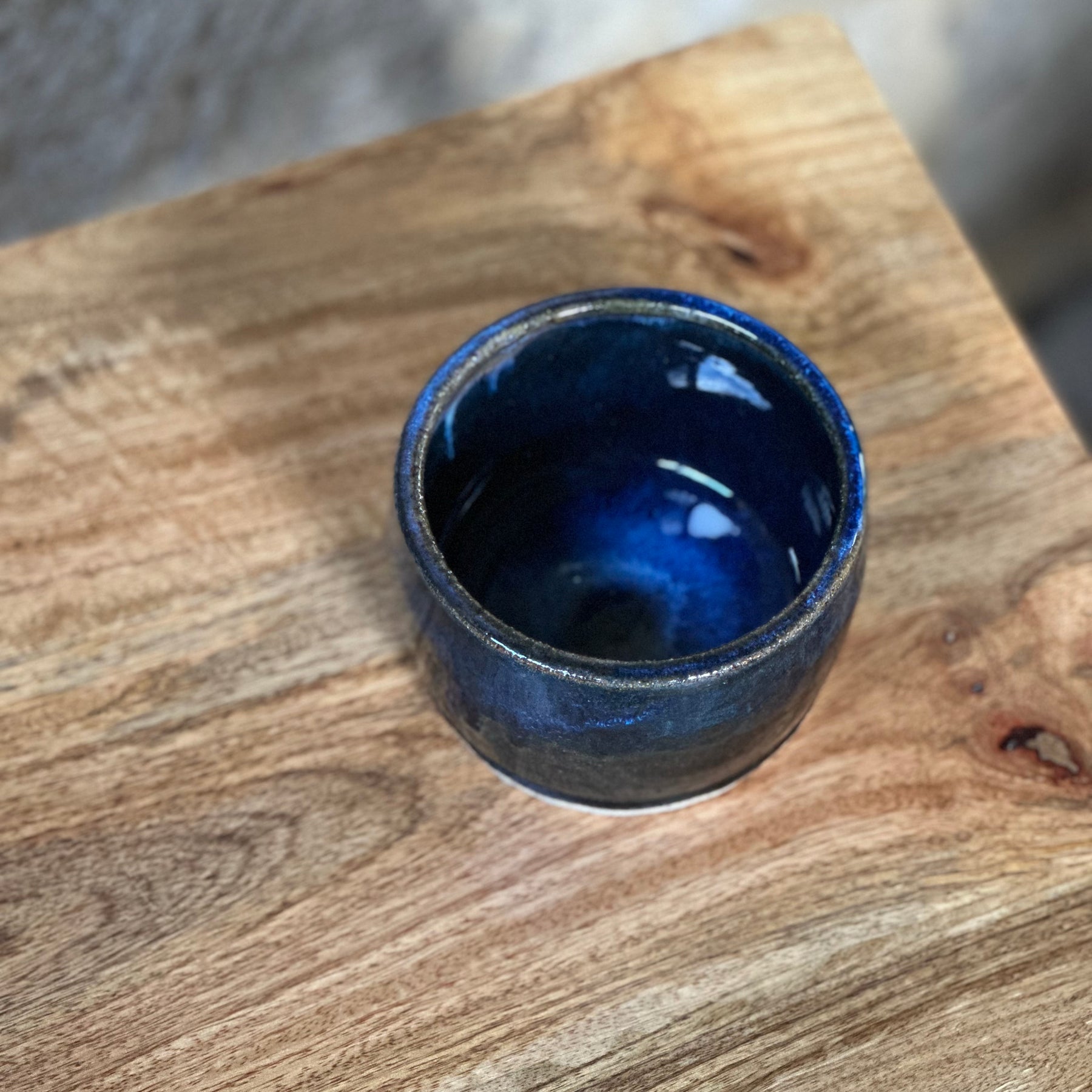 Table Vessel | Handmade Ceramic Wine Bottle Holder | Ocean Eyes