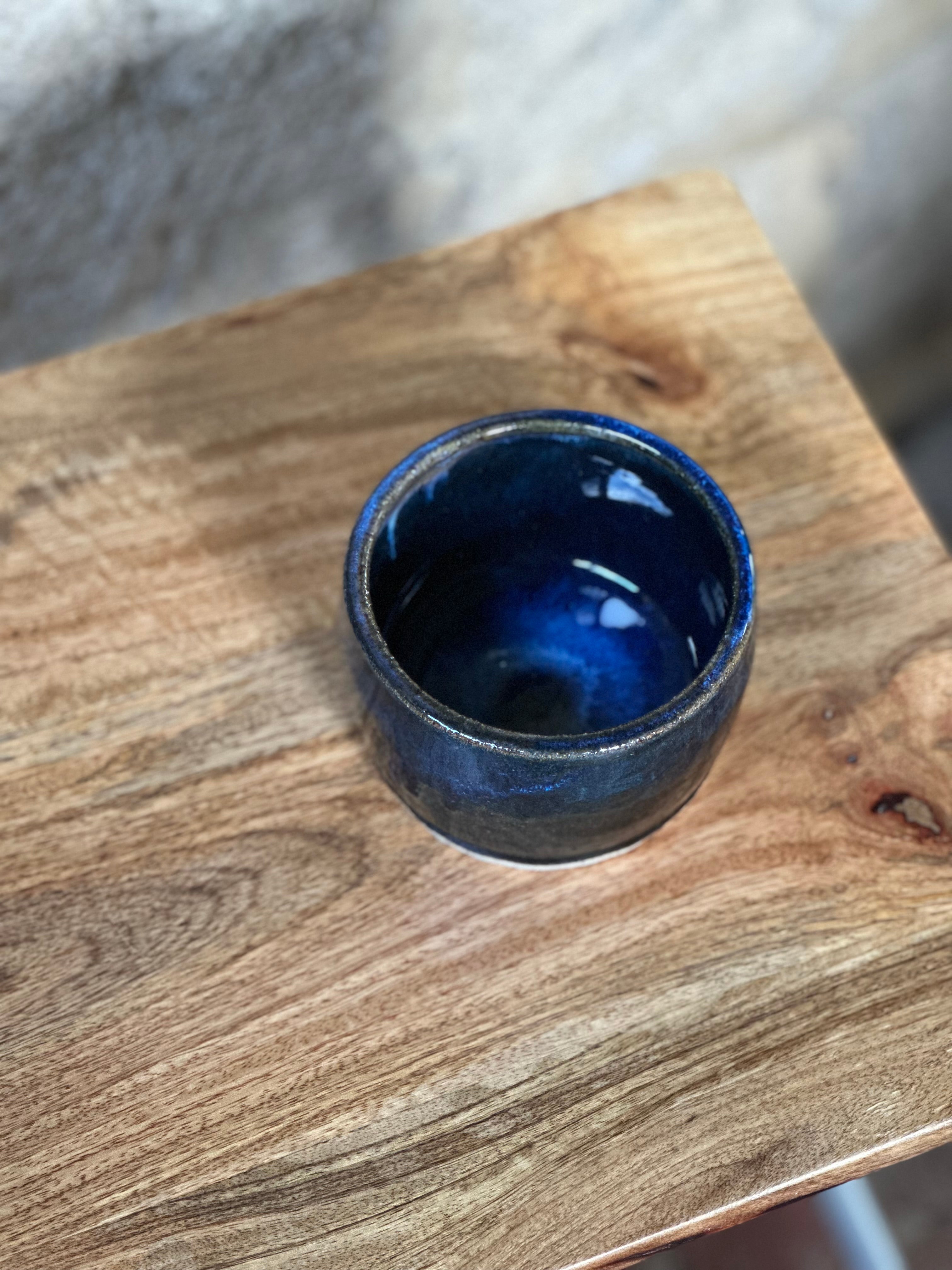 Table Vessel | Handmade Ceramic Wine Bottle Holder | Ocean Eyes