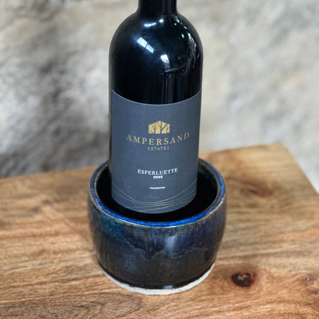 Table Vessel | Handmade Ceramic Wine Bottle Holder | Ocean Eyes