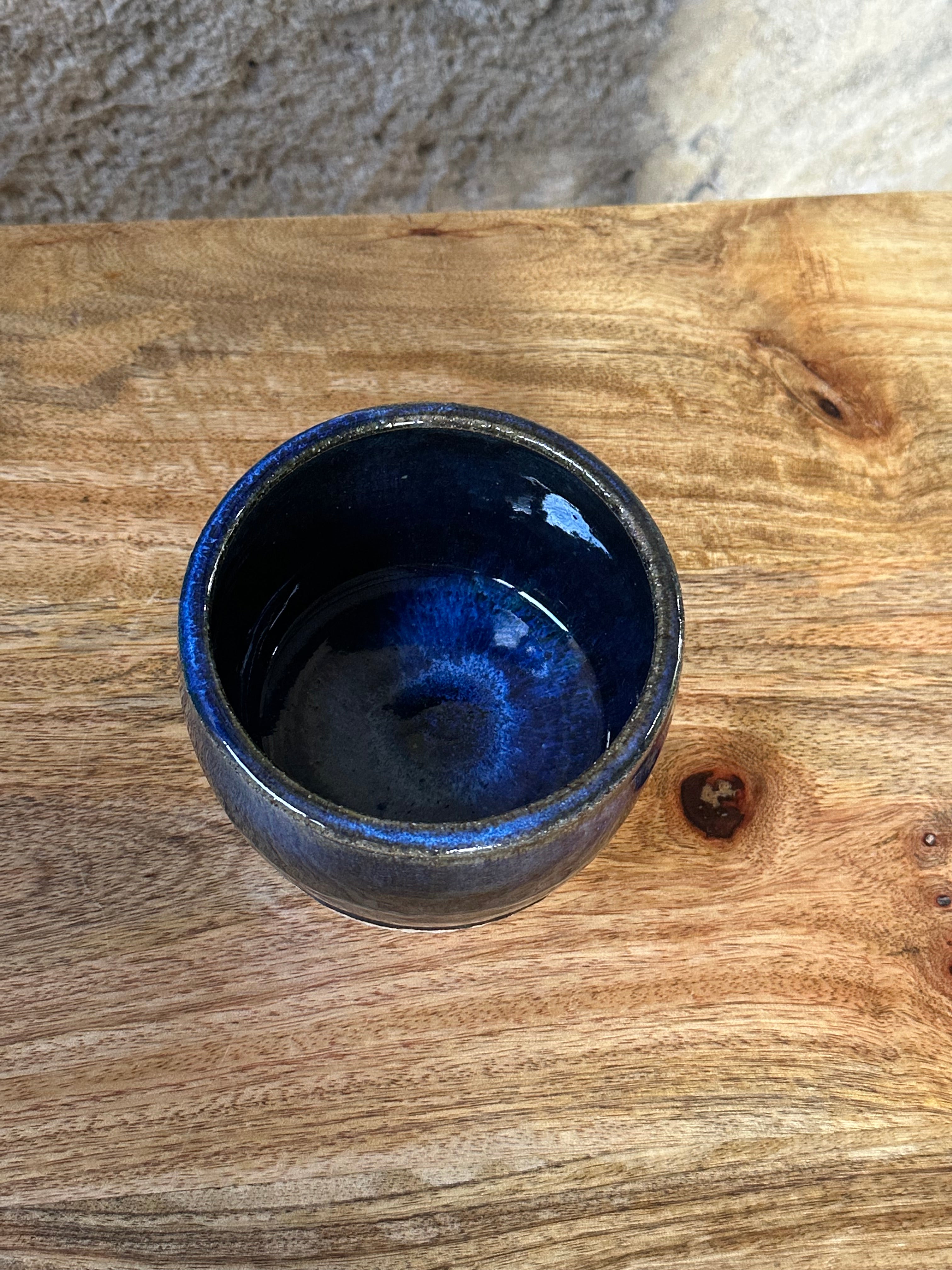 Table Vessel | Handmade Ceramic Wine Bottle Holder | Ocean Eyes